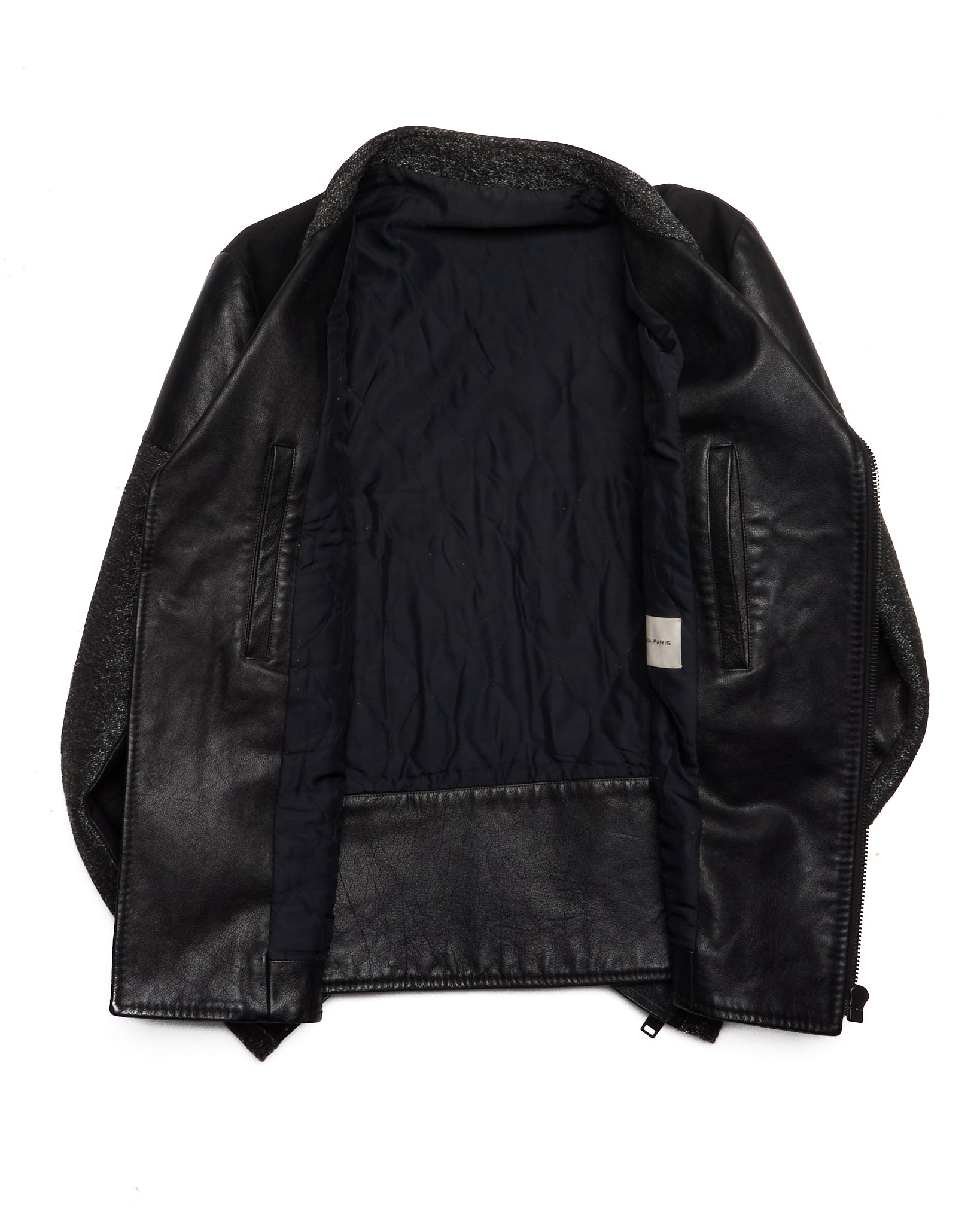 A/W12 BALENCIAGA by Nicolas Ghesquière Buffalo Leather Hybrid Rider Jacket