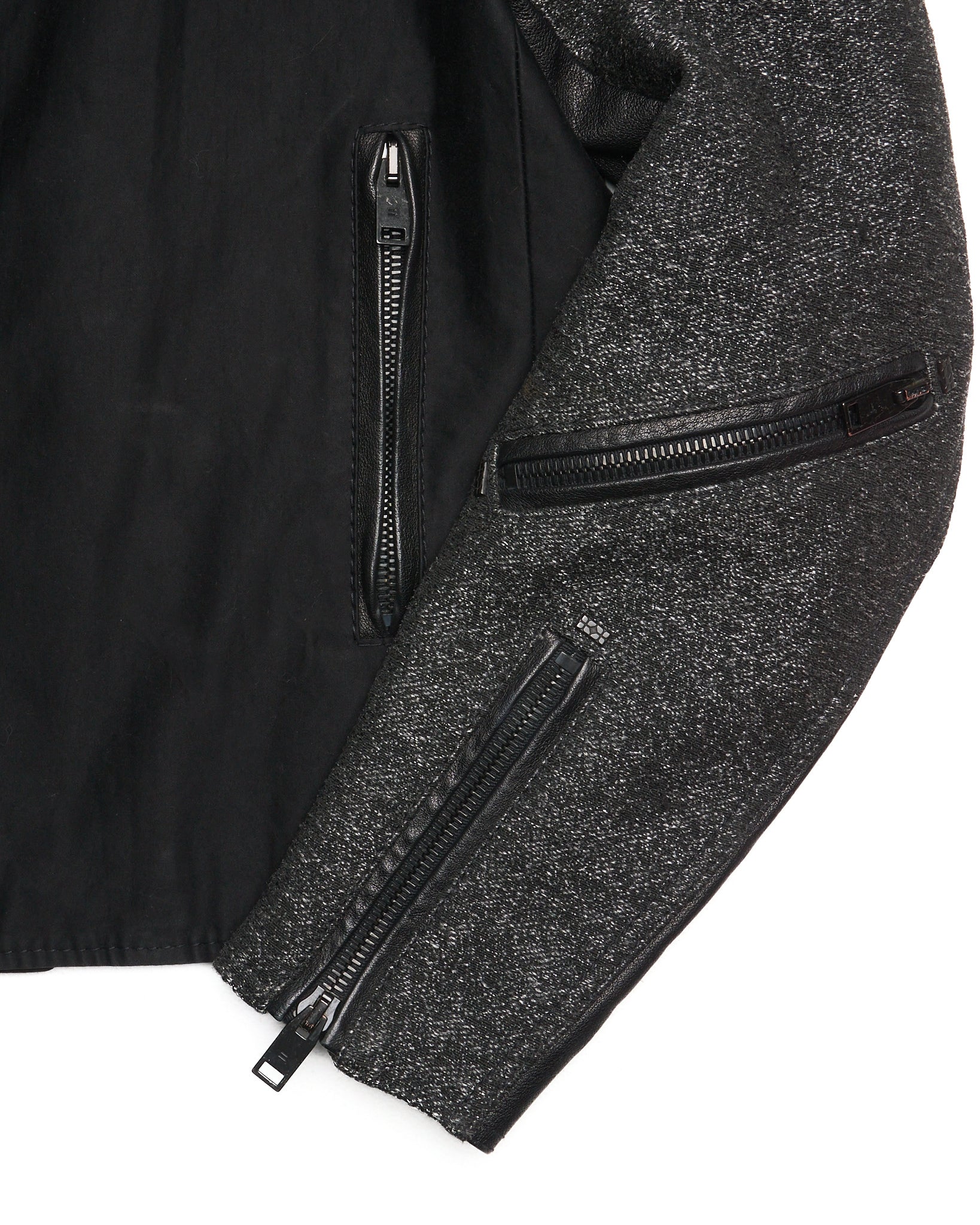 A/W12 BALENCIAGA by Nicolas Ghesquière Buffalo Leather Hybrid Rider Jacket
