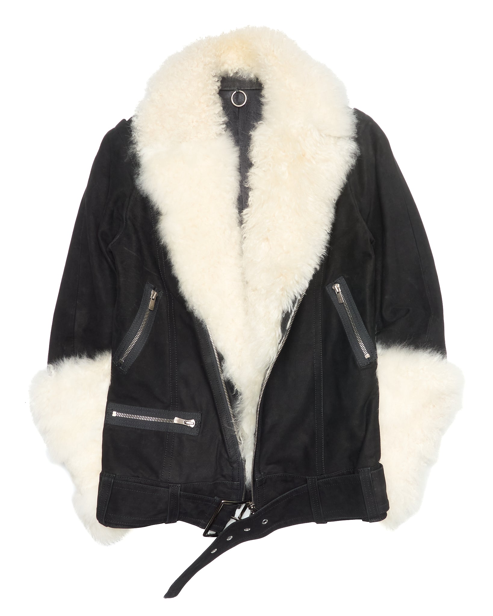 A/W12 S/STERE Alpaca Moto Jacket