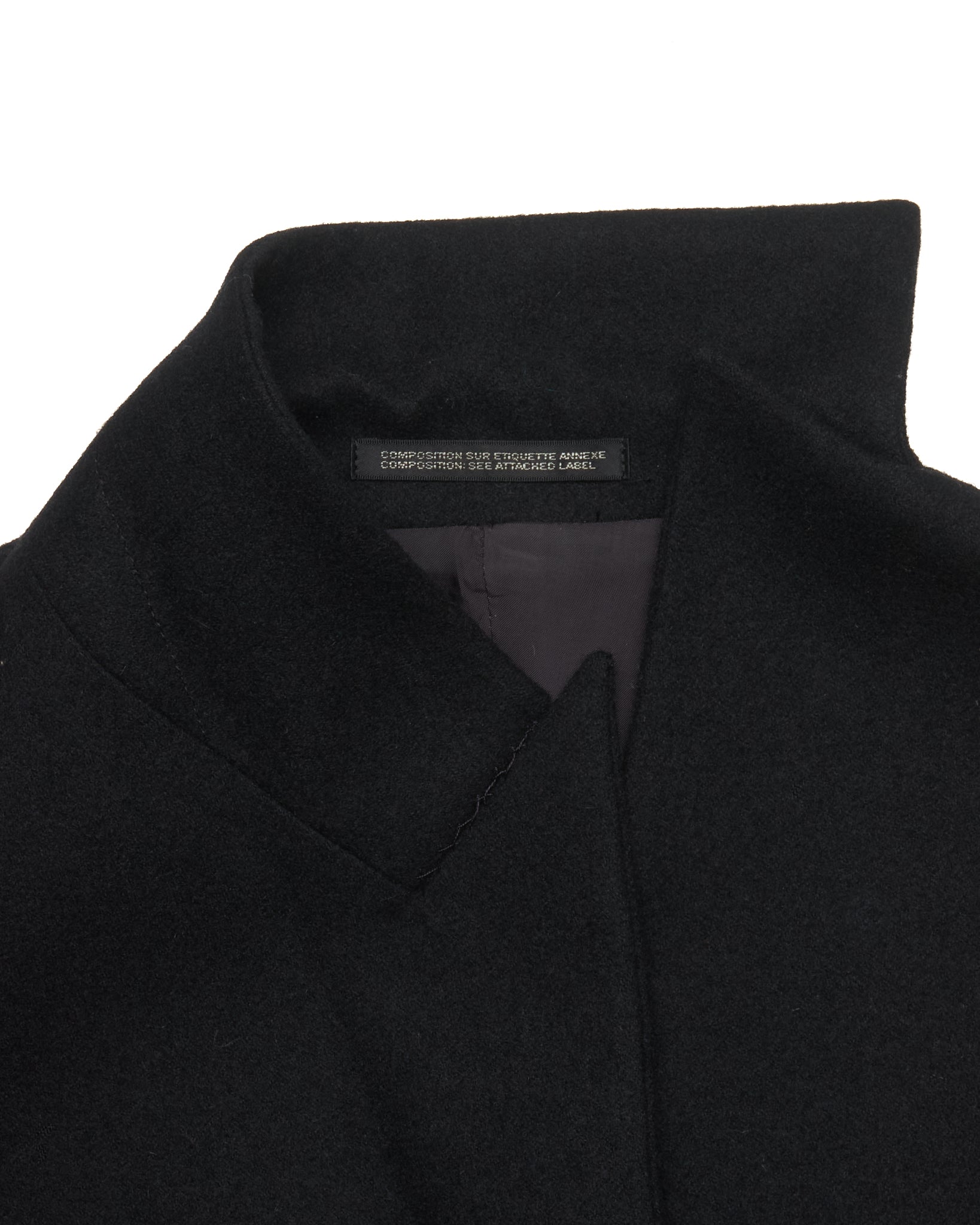 A/W12 Yohji Yamamoto + NOIR Aysmmetric Lapel Wool Blend Blazer