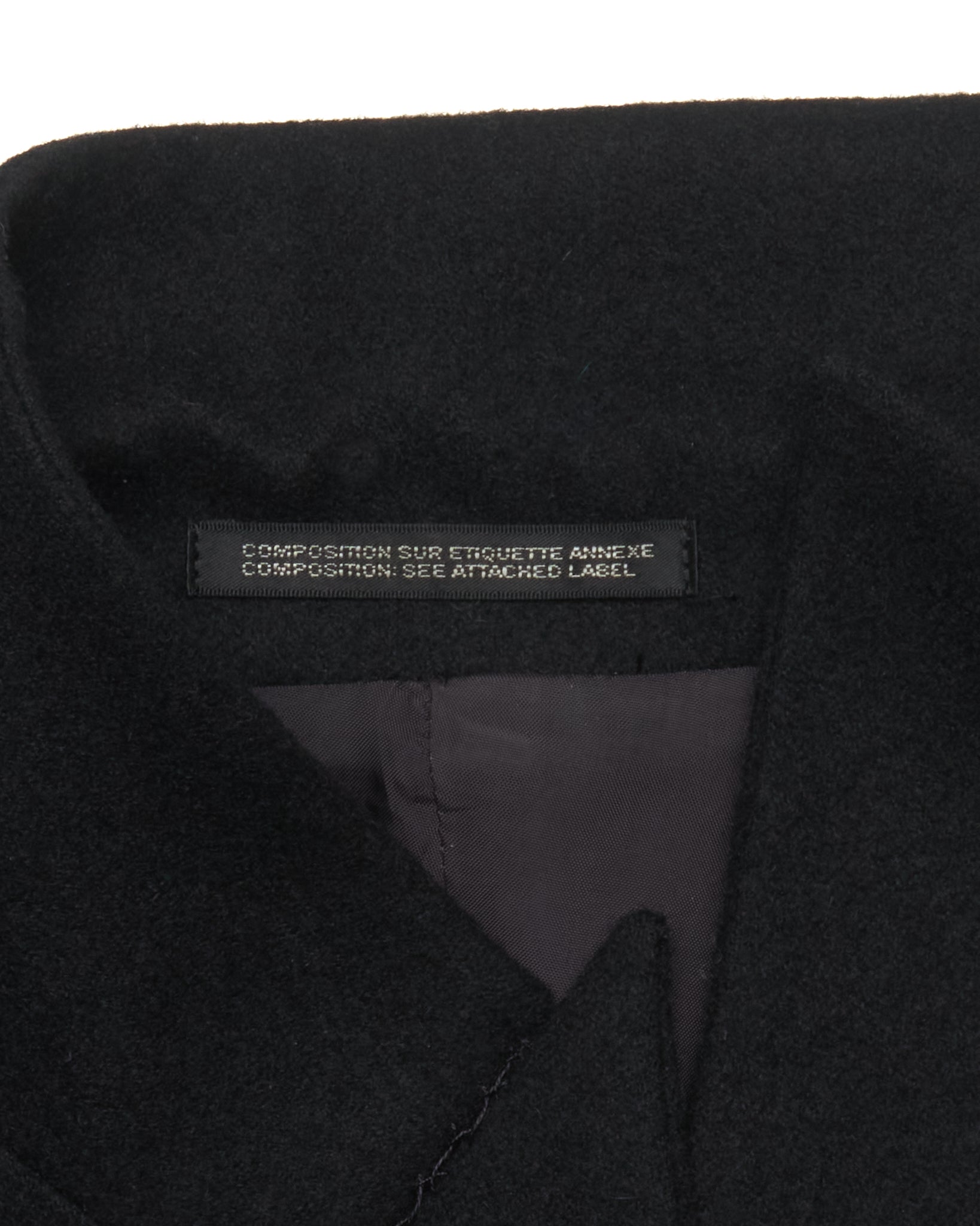 A/W12 Yohji Yamamoto + NOIR Aysmmetric Lapel Wool Blend Blazer