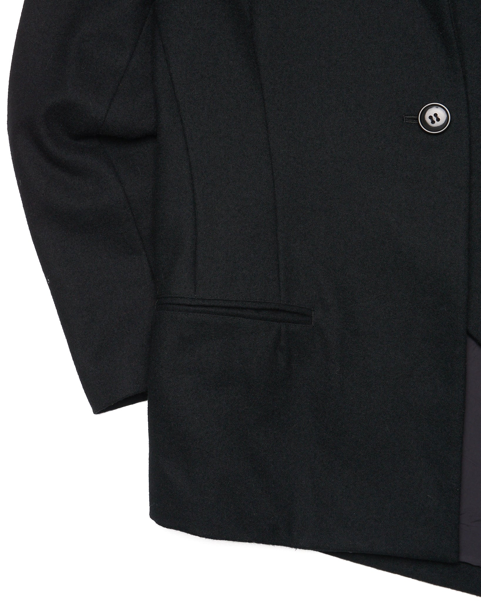 A/W12 Yohji Yamamoto + NOIR Aysmmetric Lapel Wool Blend Blazer
