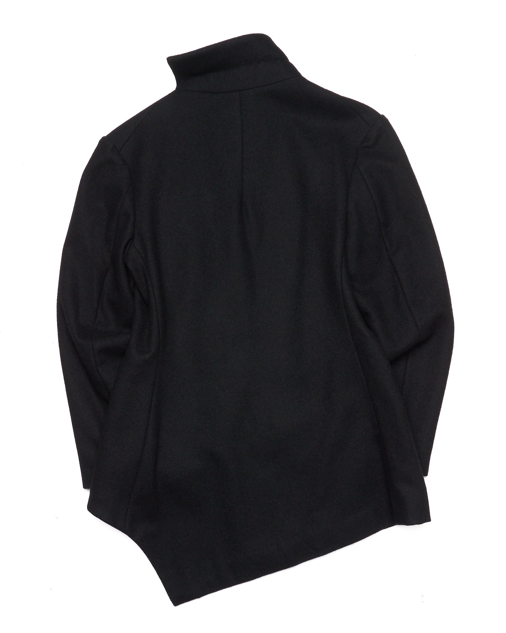A/W12 Yohji Yamamoto + NOIR Aysmmetric Lapel Wool Blend Blazer