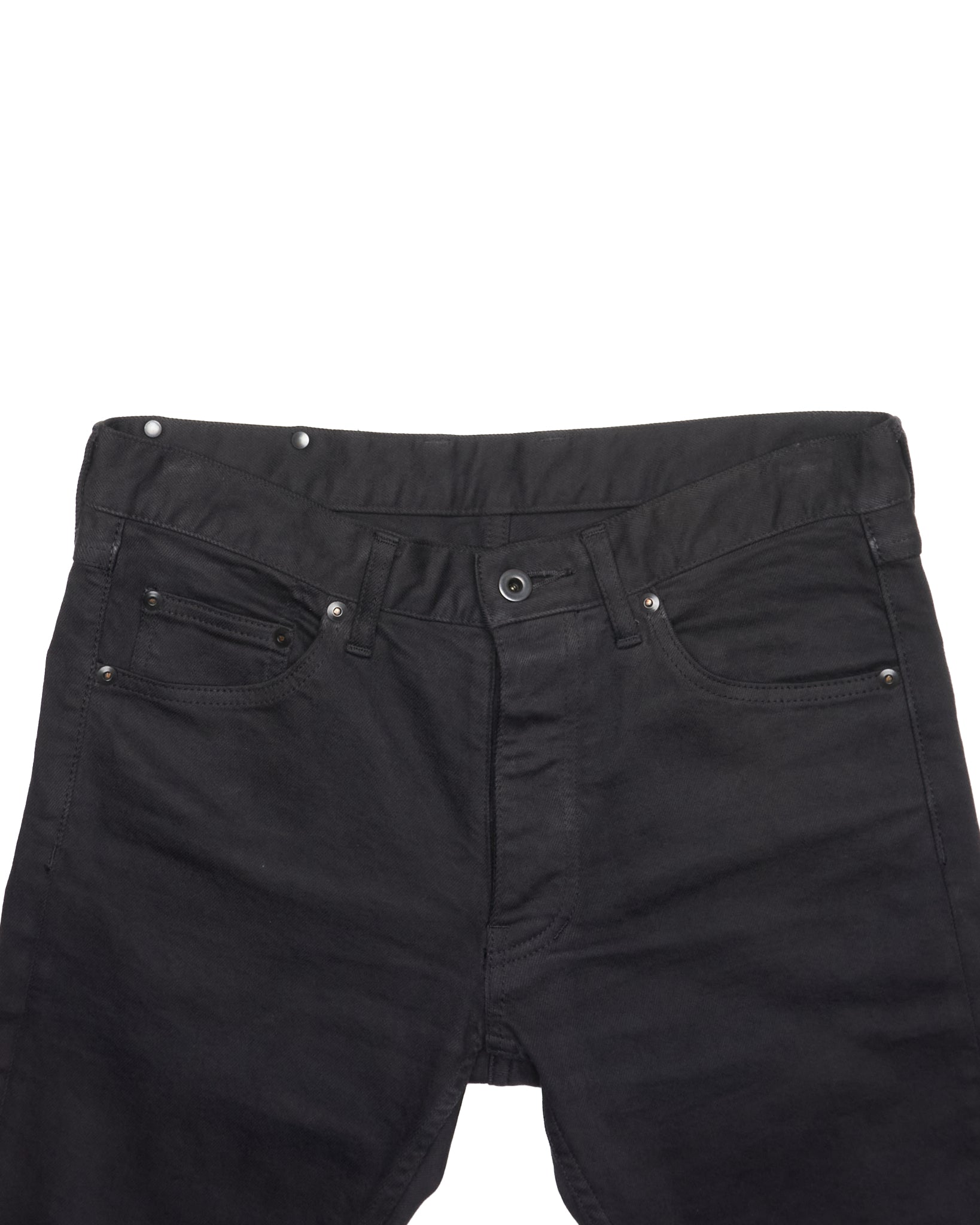 AW/14 Isamu Katayama "BACKLASH" Lizard Leather Patch 5 Pocket Skinny Denim