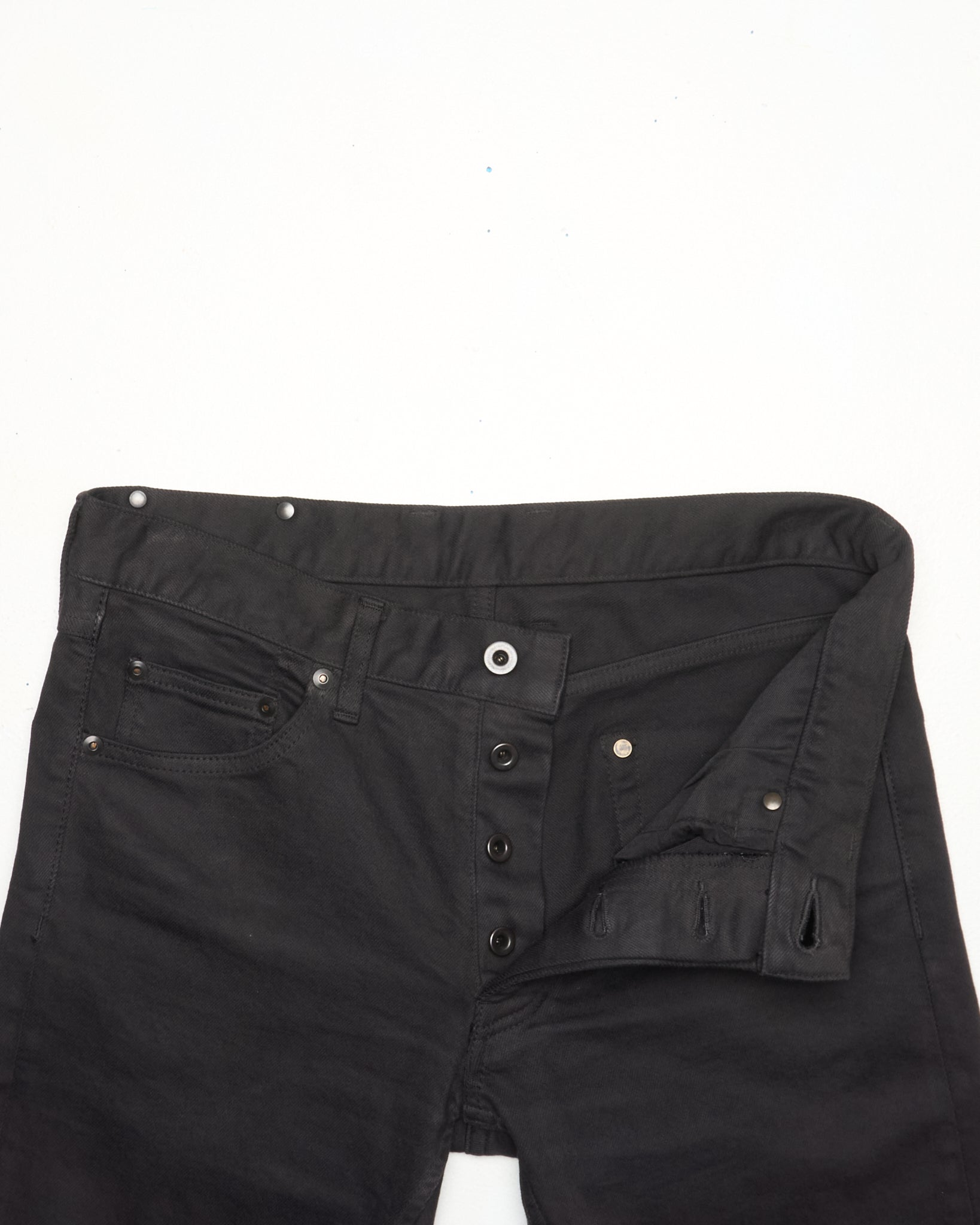 AW/14 Isamu Katayama "BACKLASH" Lizard Leather Patch 5 Pocket Skinny Denim