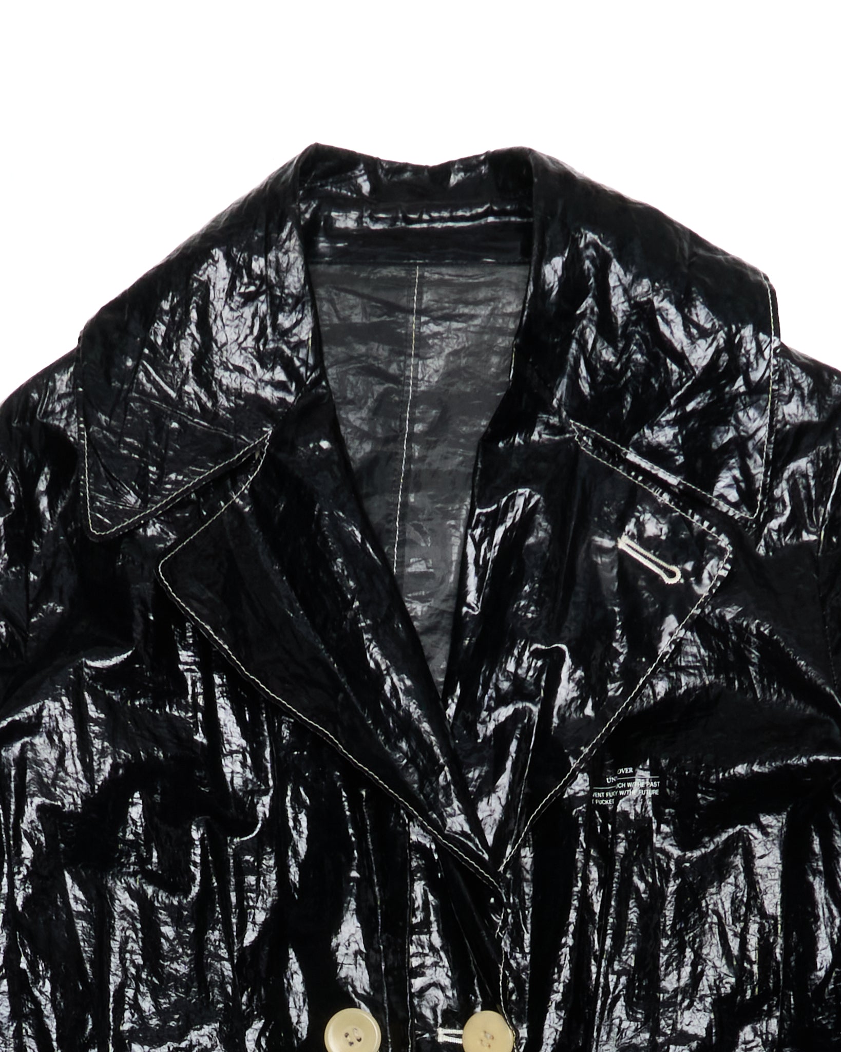 A/W16 Undercover "Instant Calm" Vinyl Trench Coat
