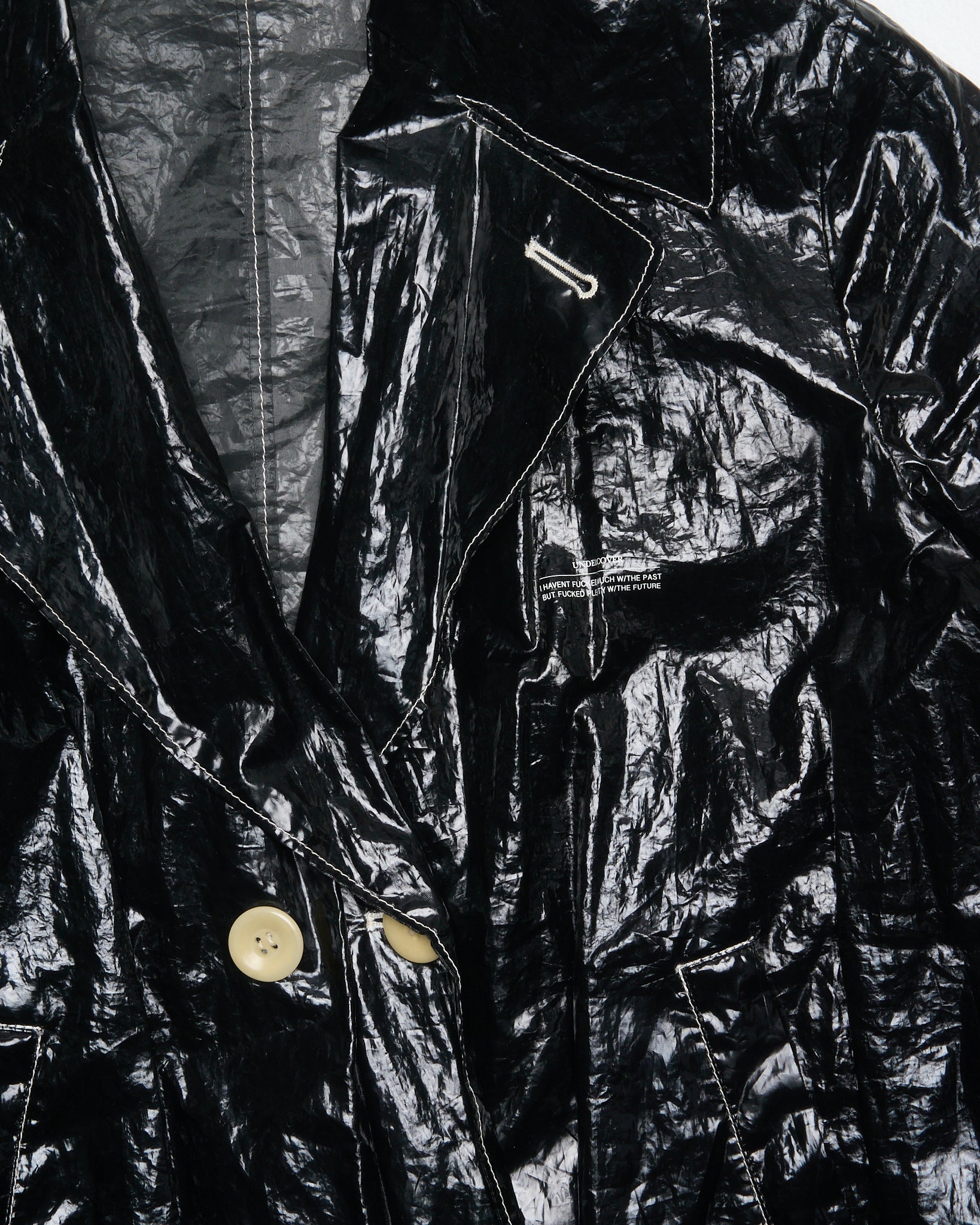 A/W16 Undercover "Instant Calm" Vinyl Trench Coat
