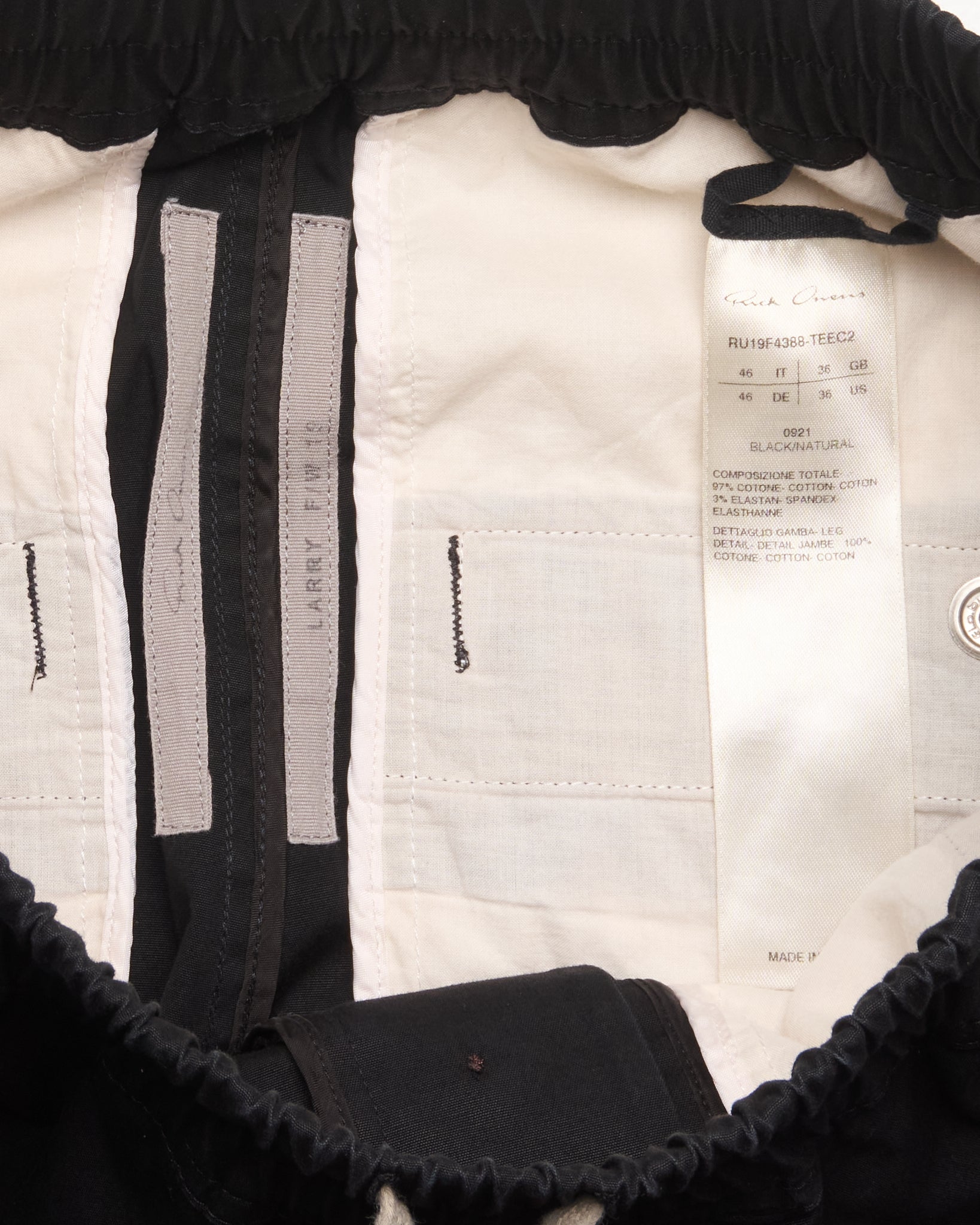 A/W19 Rick Owens "LARRY" Drop-crotch Track Pants