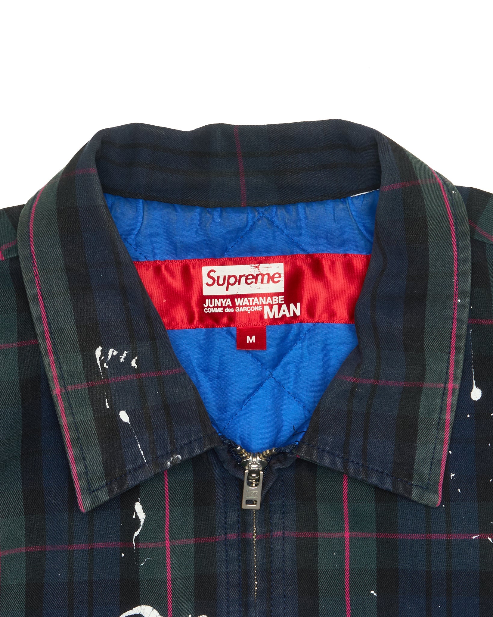 A/W21 Supreme x JUNYA WATANABE COMME des GARÇONS MAN Typography Plaid Work Jacket