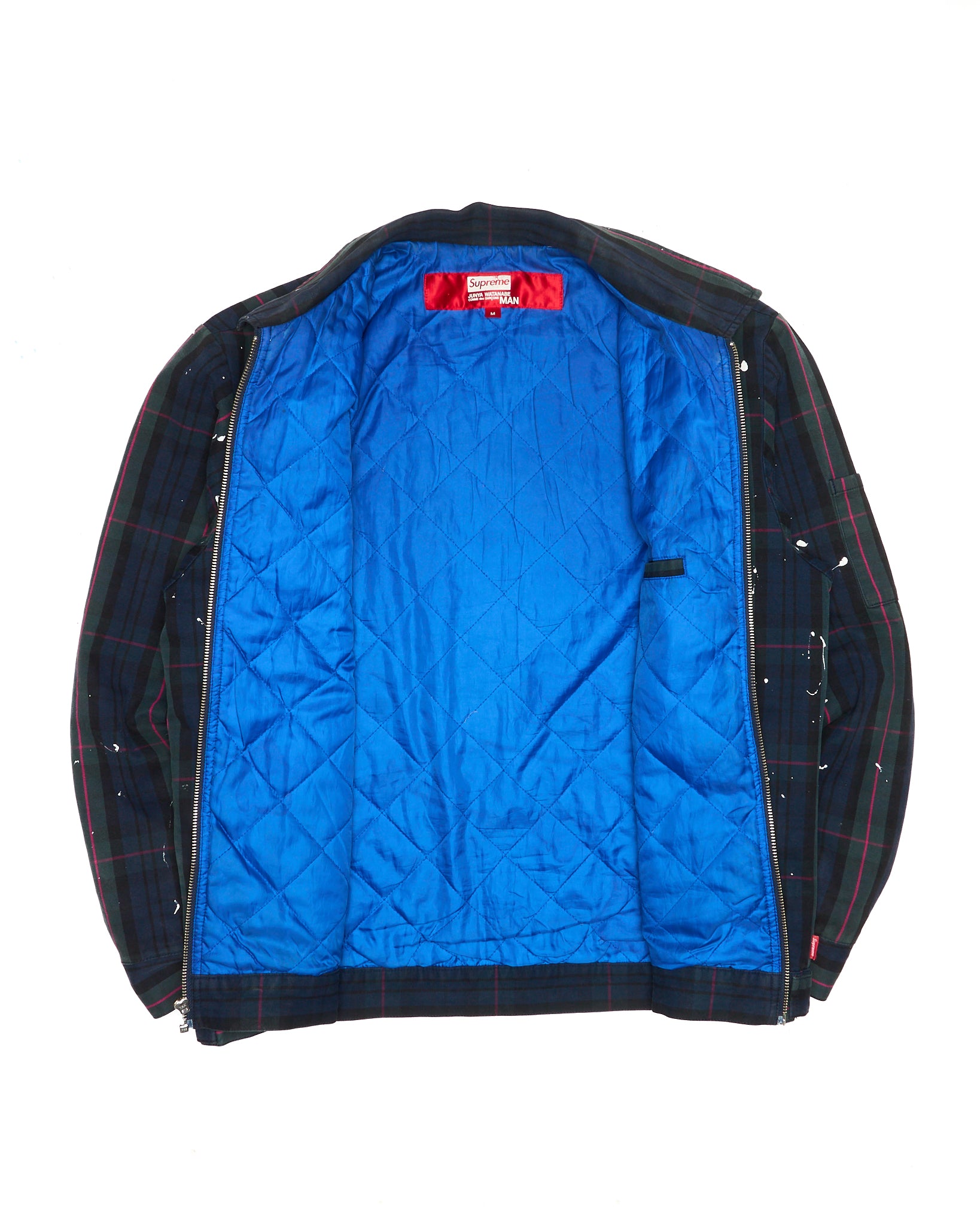 A/W21 Supreme x JUNYA WATANABE COMME des GARÇONS MAN Typography Plaid Work Jacket