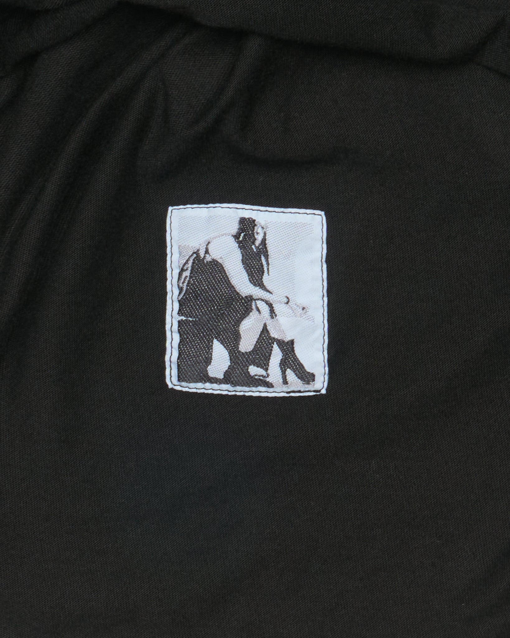 A/W22 Rick Owens DRKSHDW "STROBE" Black Oversized Tee