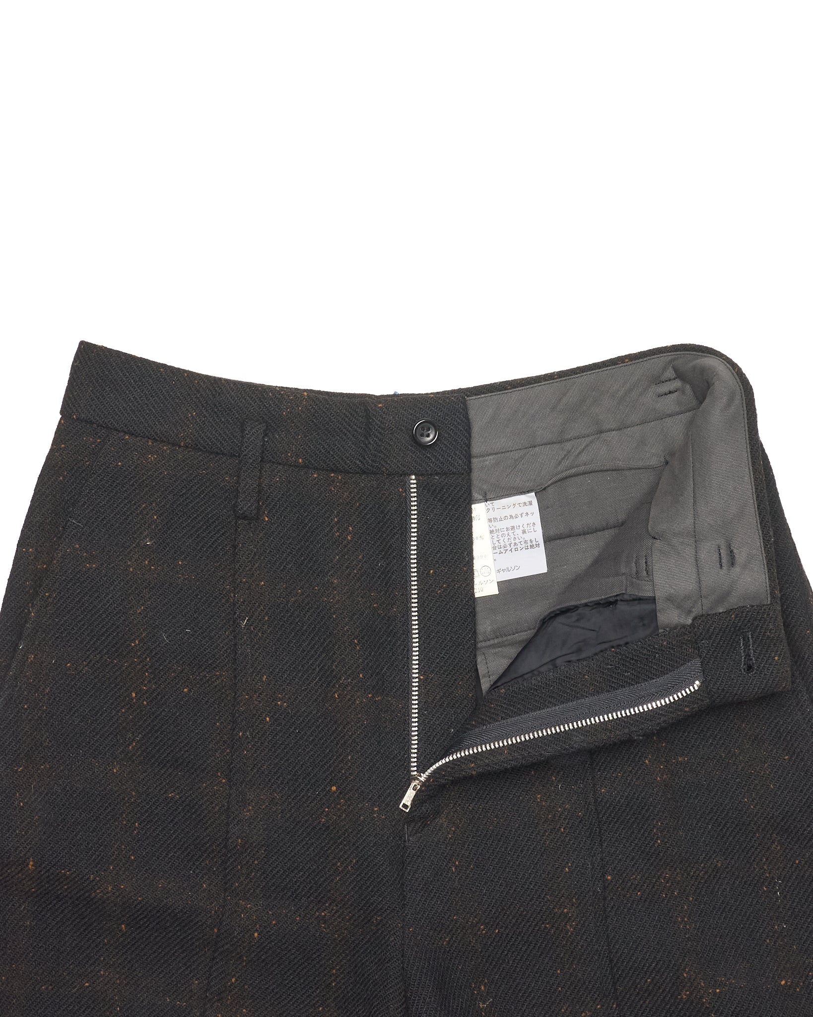 A/W90 Comme des Garçons Tricot Plaid Wool Dress Shorts