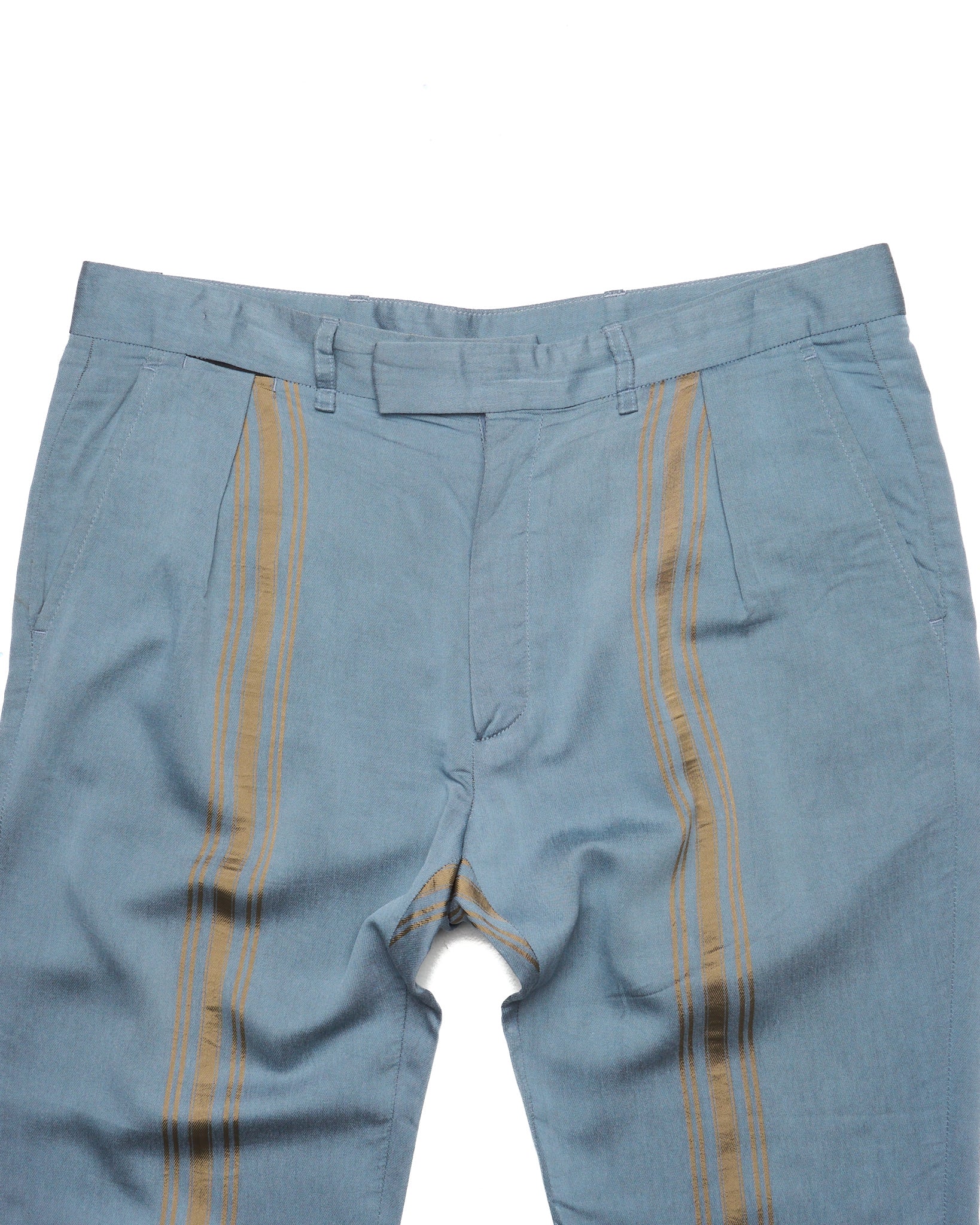 Ann Demeulemeester Gold Stripe Rayon Dress Pant
