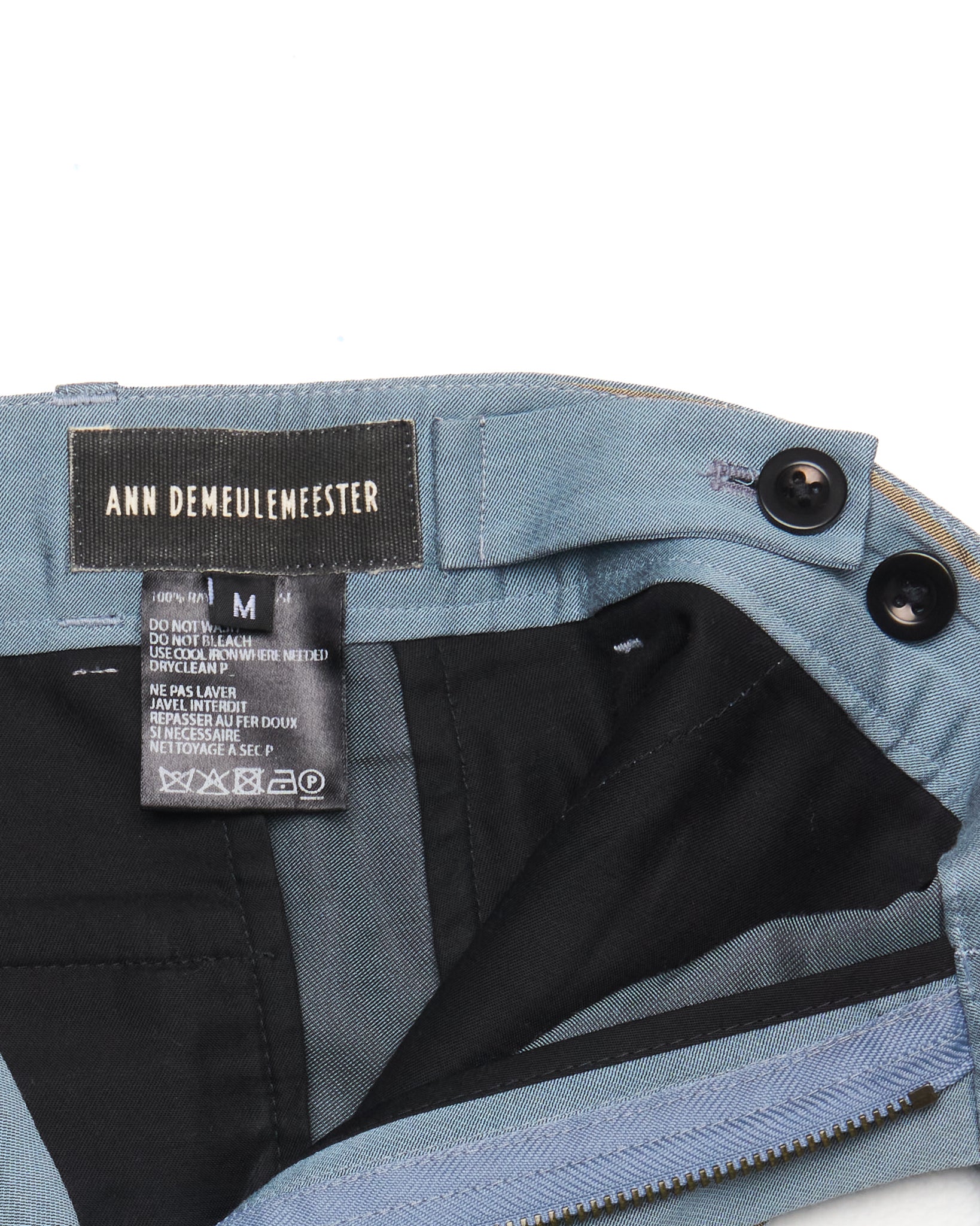 Ann Demeulemeester Gold Stripe Rayon Dress Pant