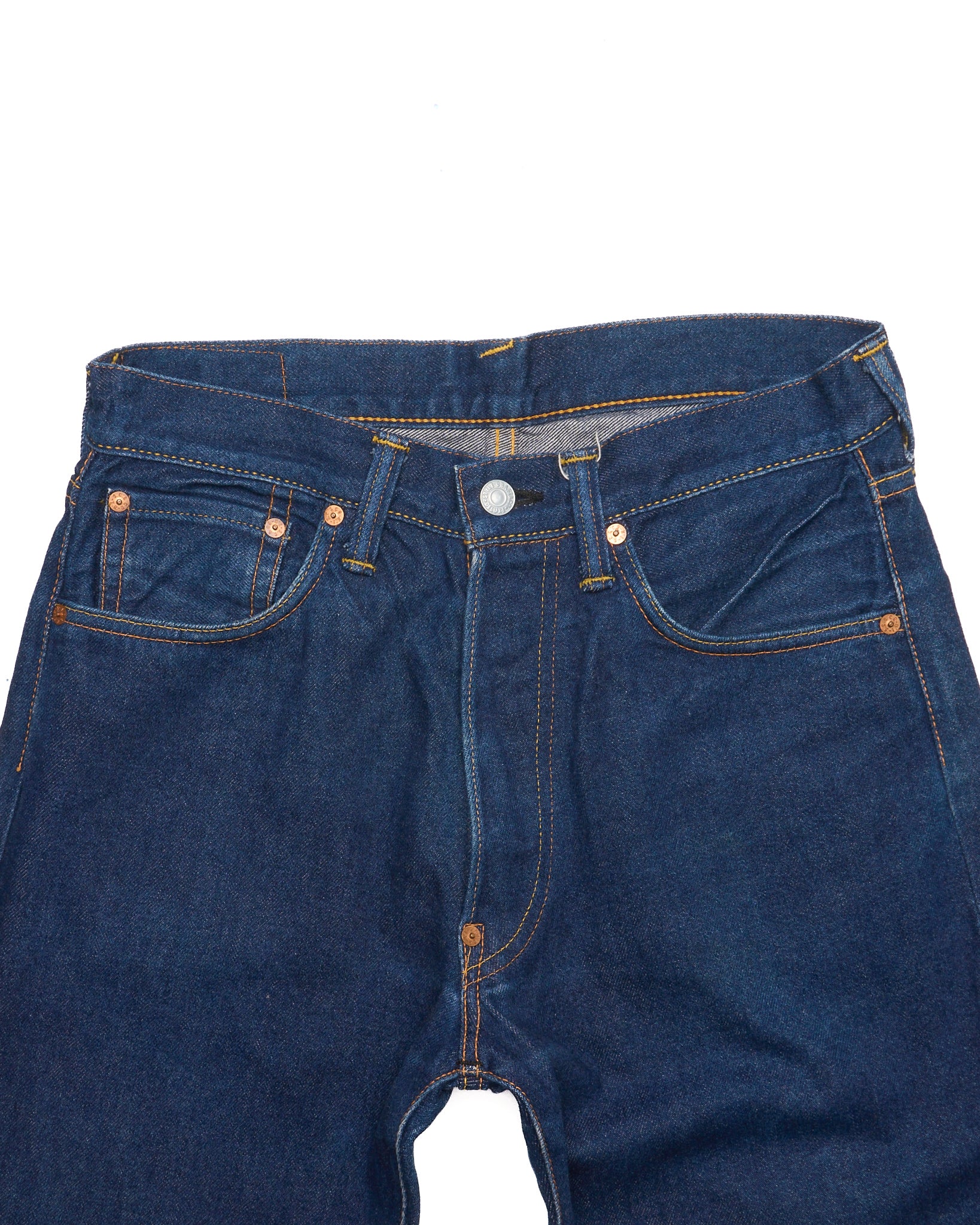 Late 90s EVISU DOWLUCK Fish Print Selvedge Jeans