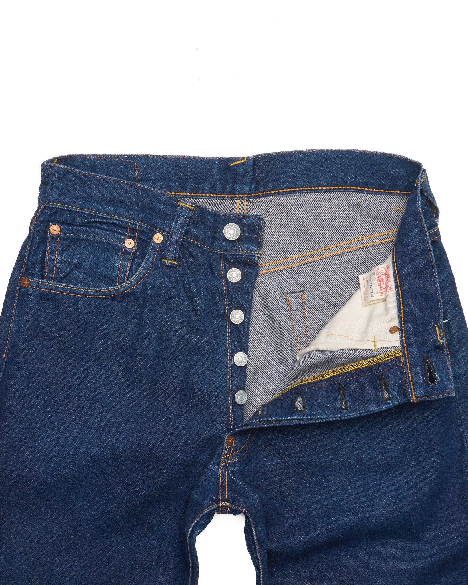 Late 90s EVISU DOWLUCK Fish Print Selvedge Jeans