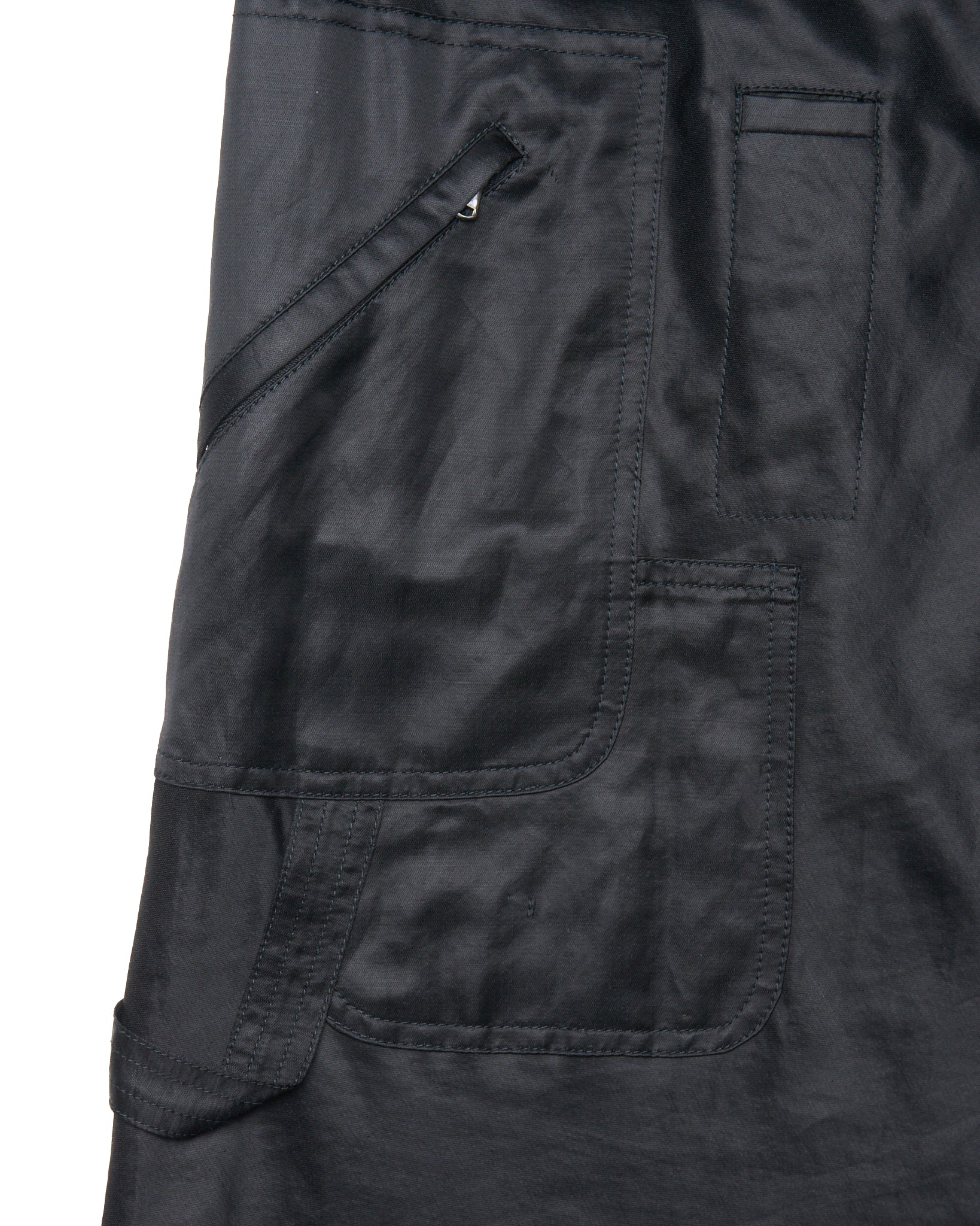 CoSTUME NATIONAL Double Belted Black Skirt