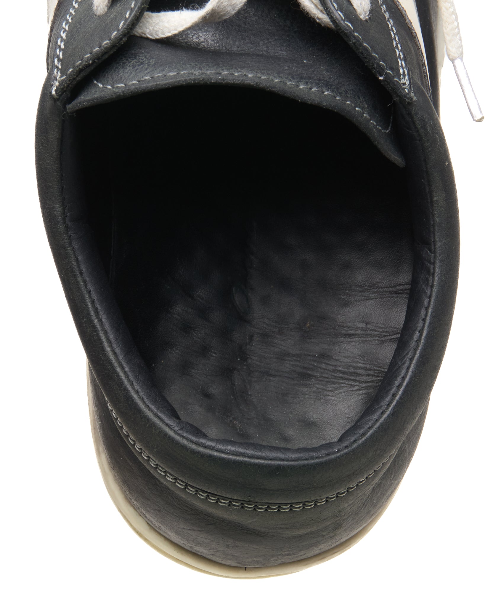 Rick Owens Black/Milk Low Top Vintage Sneakers