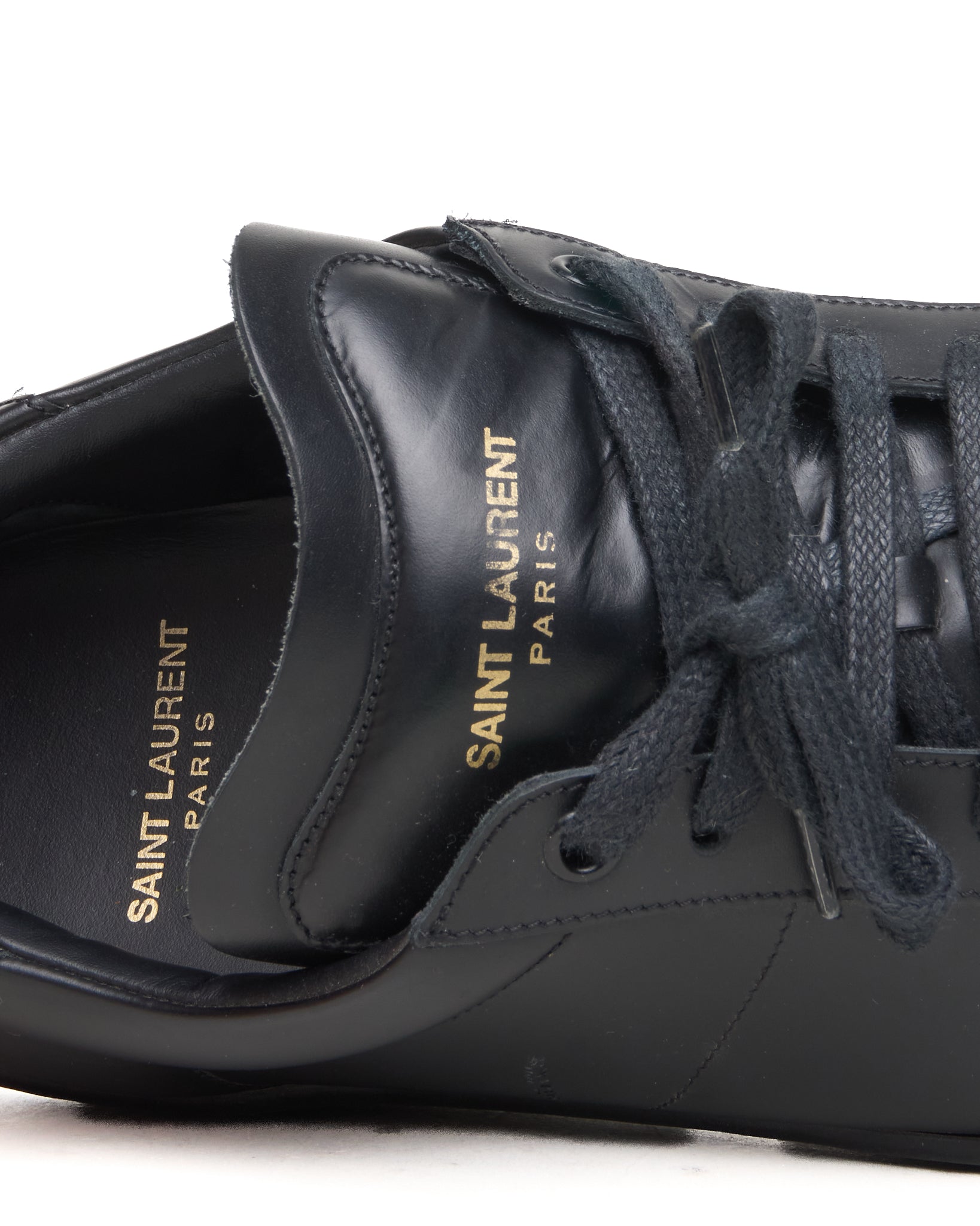 Saint Laurent Low Top Leather Sneakers