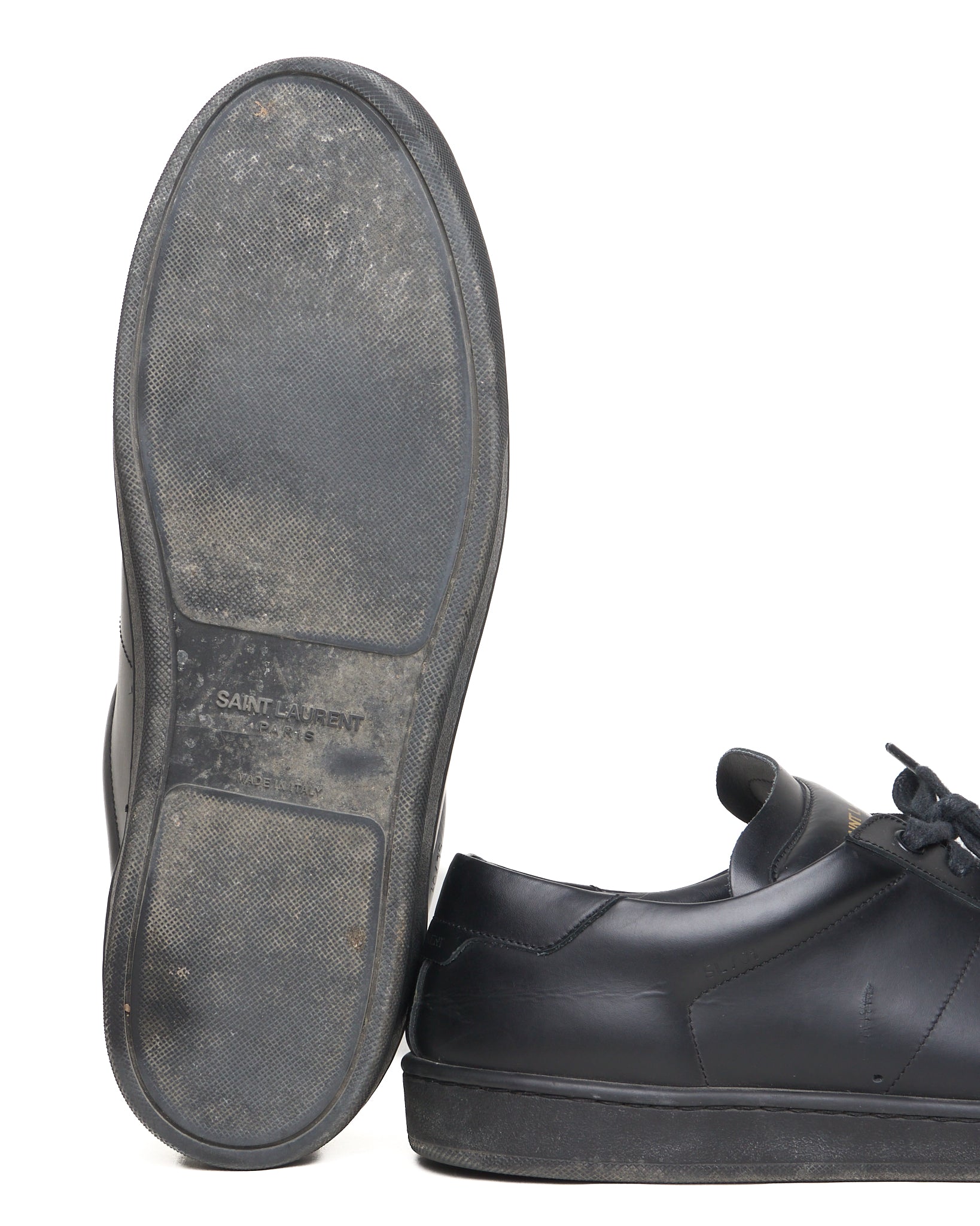 Saint Laurent Low Top Leather Sneakers