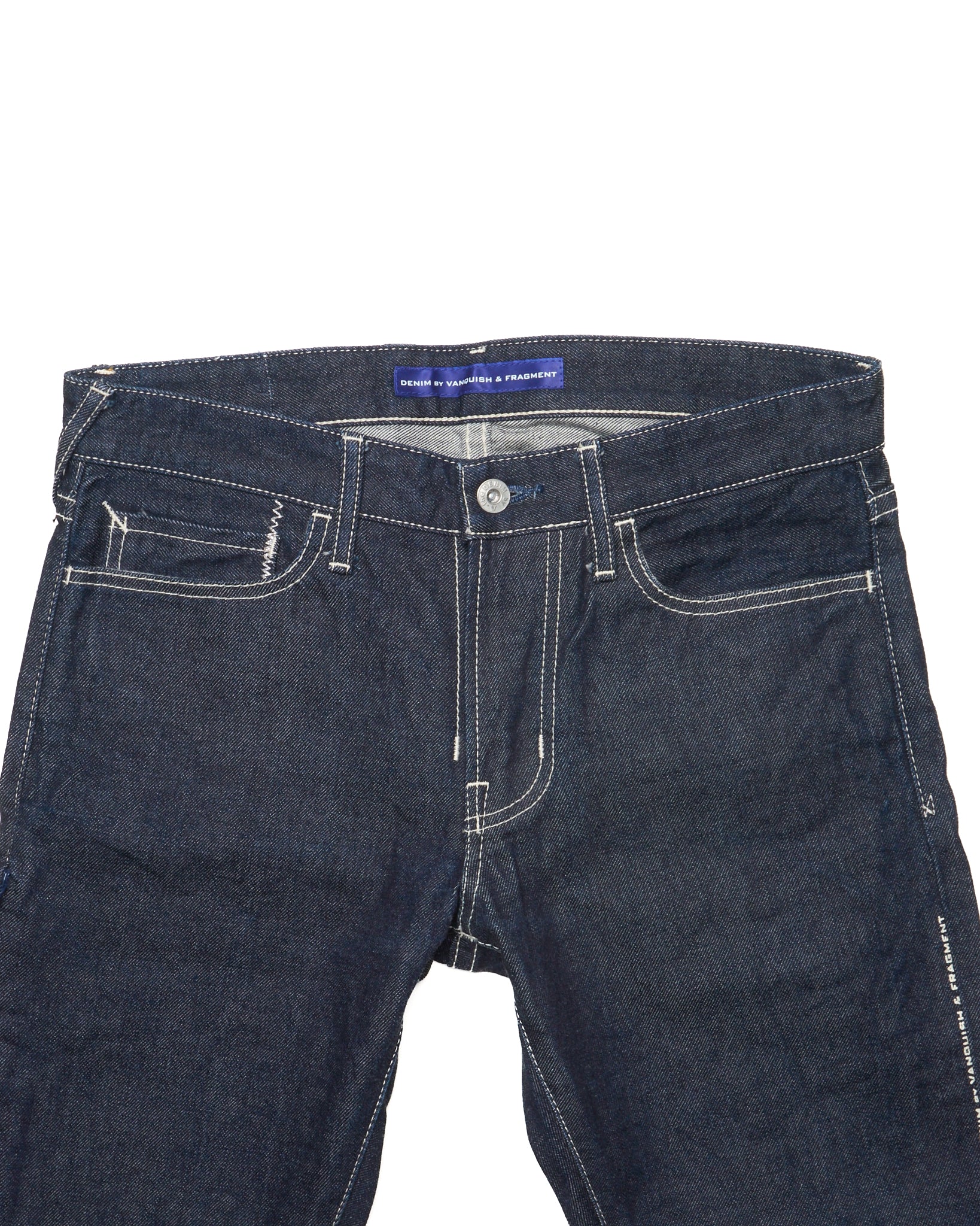 Early 2000s Vanquish x Fragment silver bolt jeans