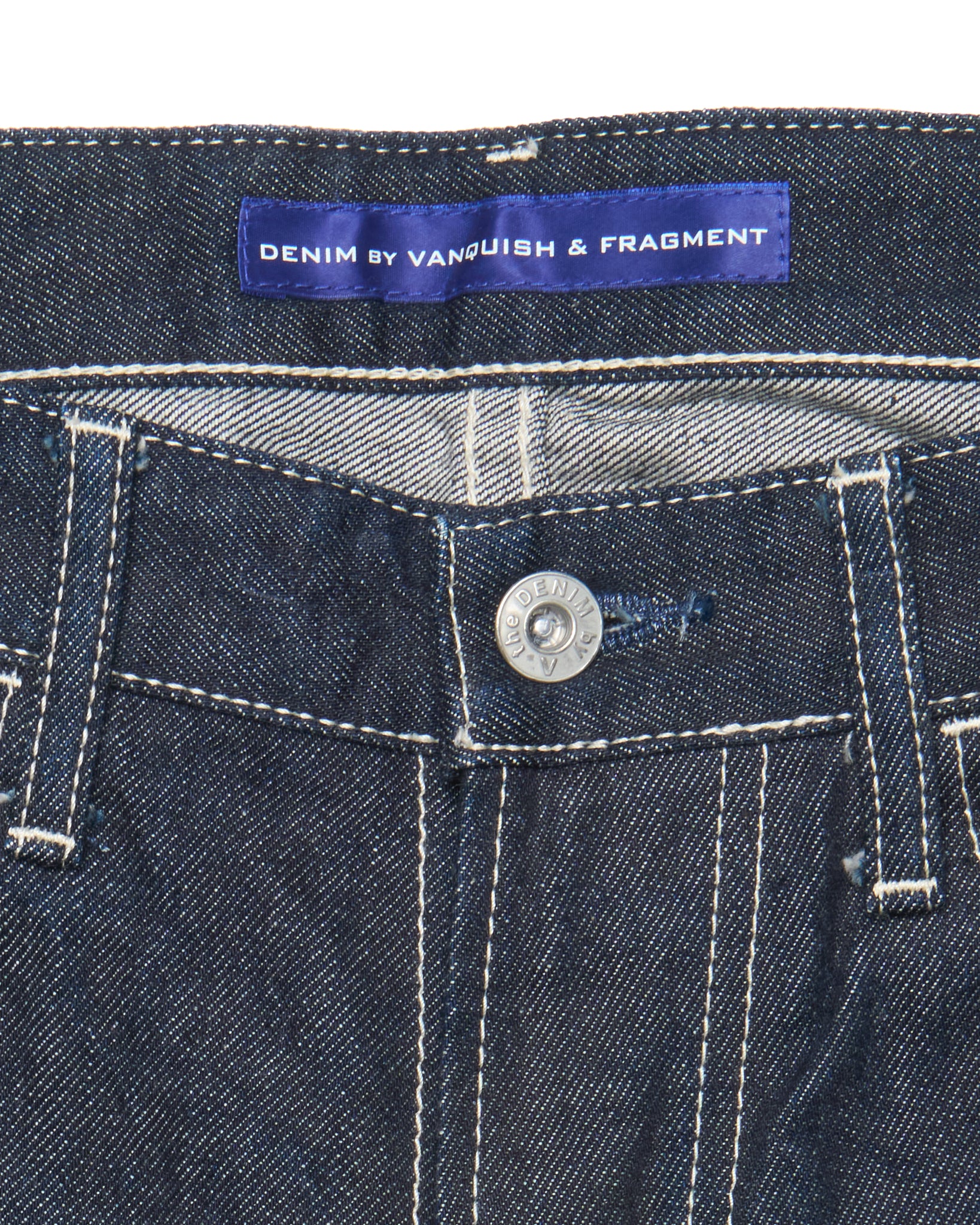 Early 2000s Vanquish x Fragment silver bolt jeans