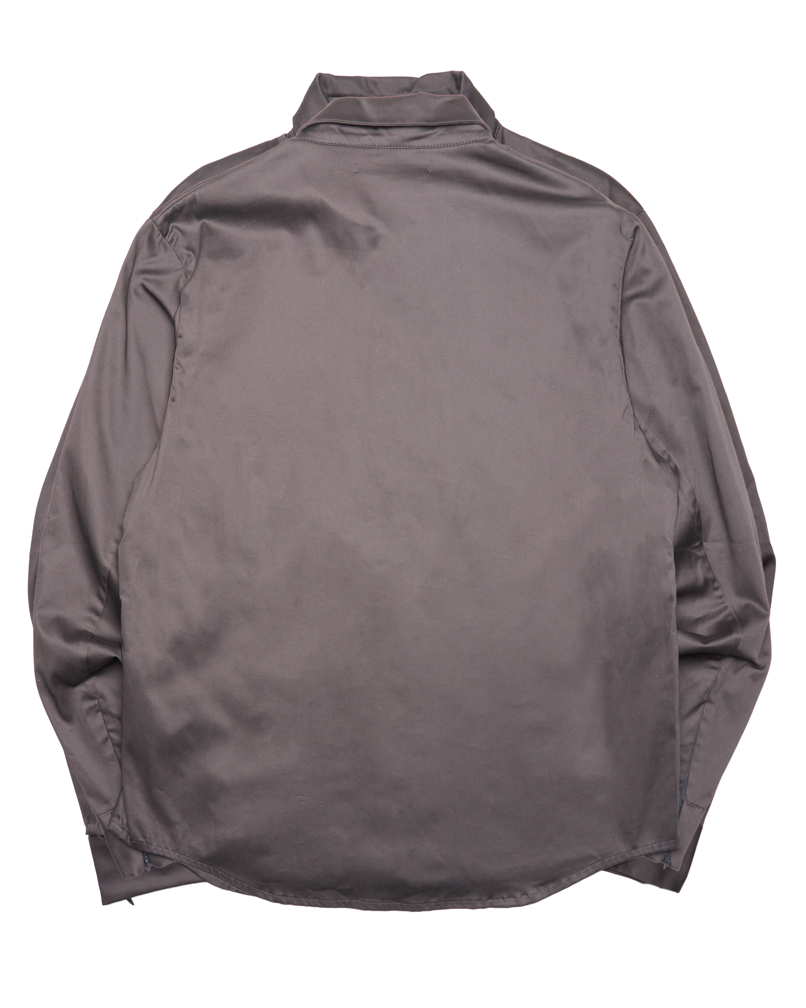 Serena Li Taupe Throat Latch Front-Zip Work Jacket