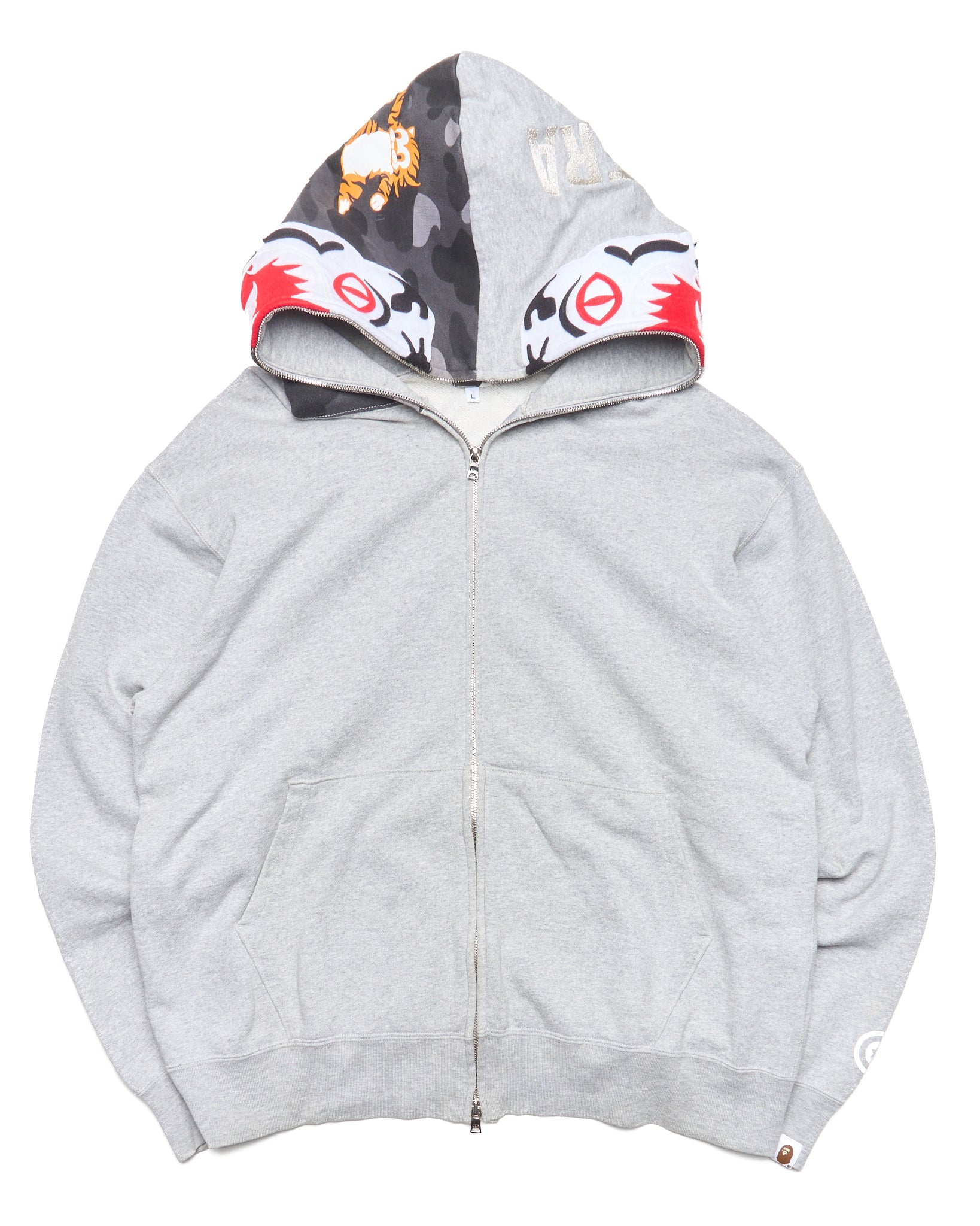 A/W07 BAPE 3rd gen NFS Tiger Shark Full-Zip Hoodie