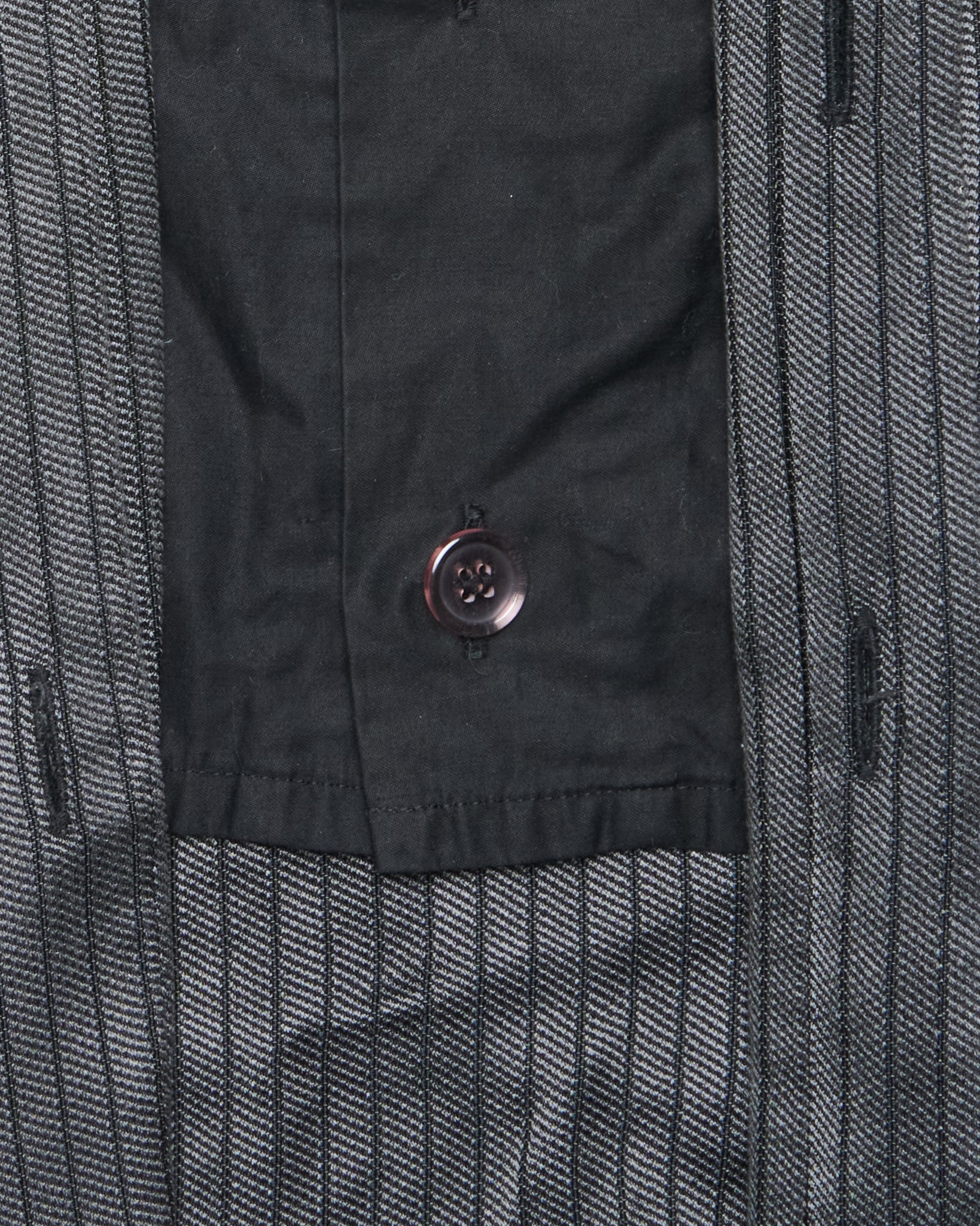 Early 00’s Y’s Black Pinstripe Button-Up
