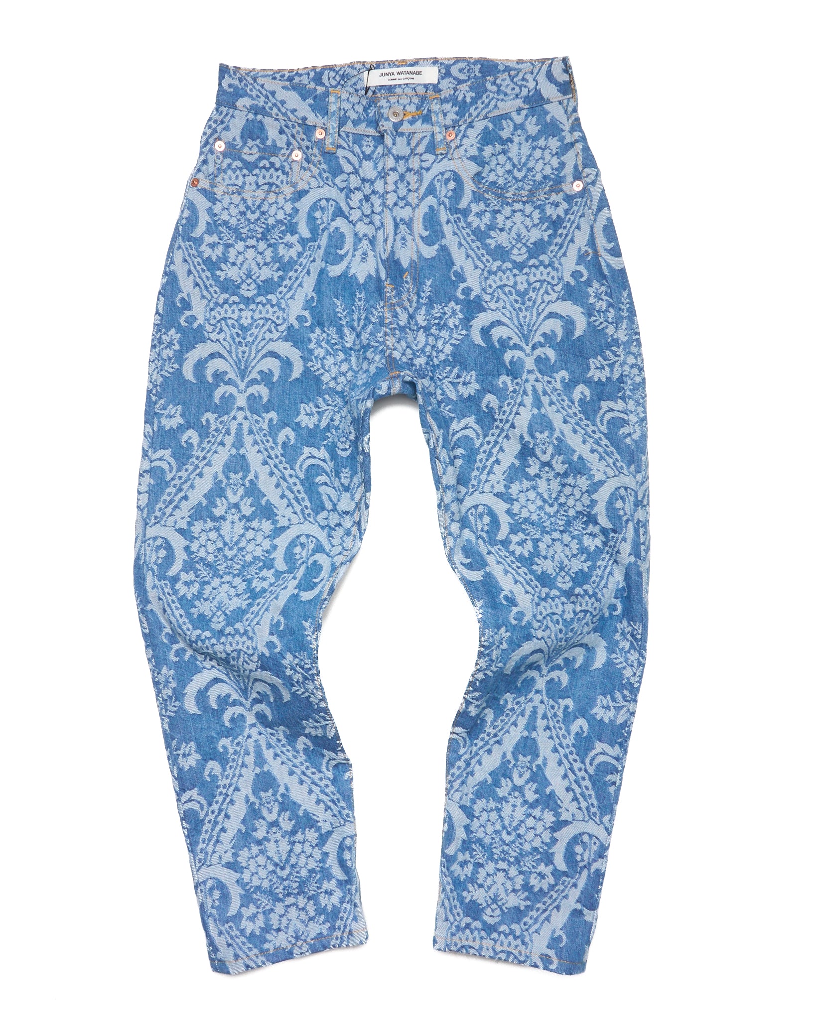 S/S19 Junya Watanabe Jacquard Print High-Waisted Denim