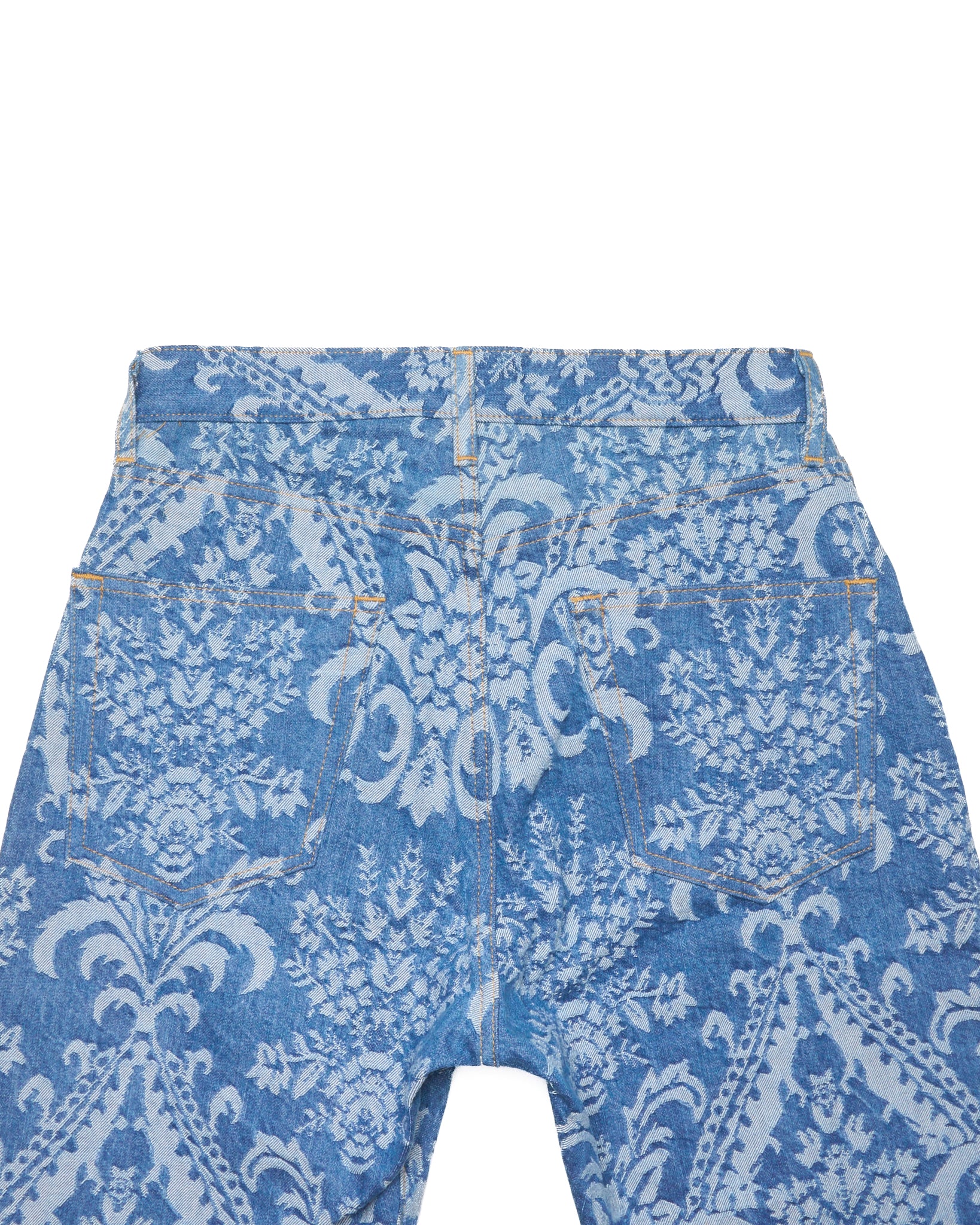 S/S19 Junya Watanabe Jacquard Print High-Waisted Denim