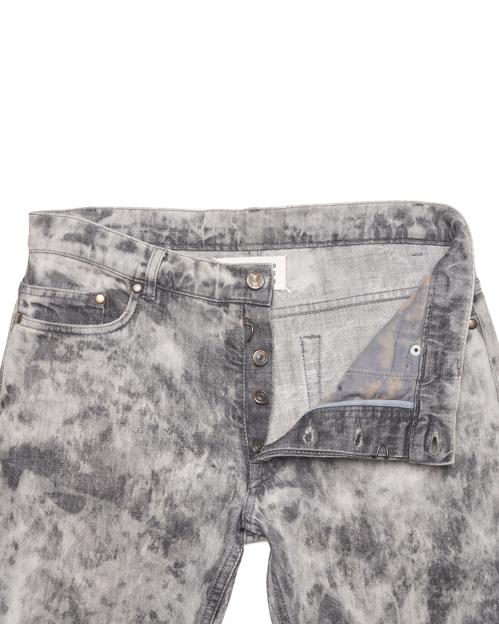 A/W10 Maison Margiela Grey Acid Wash Skinny Denim