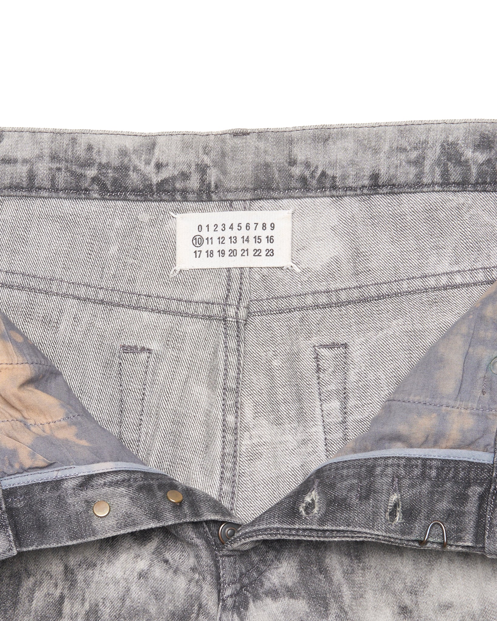 A/W10 Maison Margiela Grey Acid Wash Skinny Denim