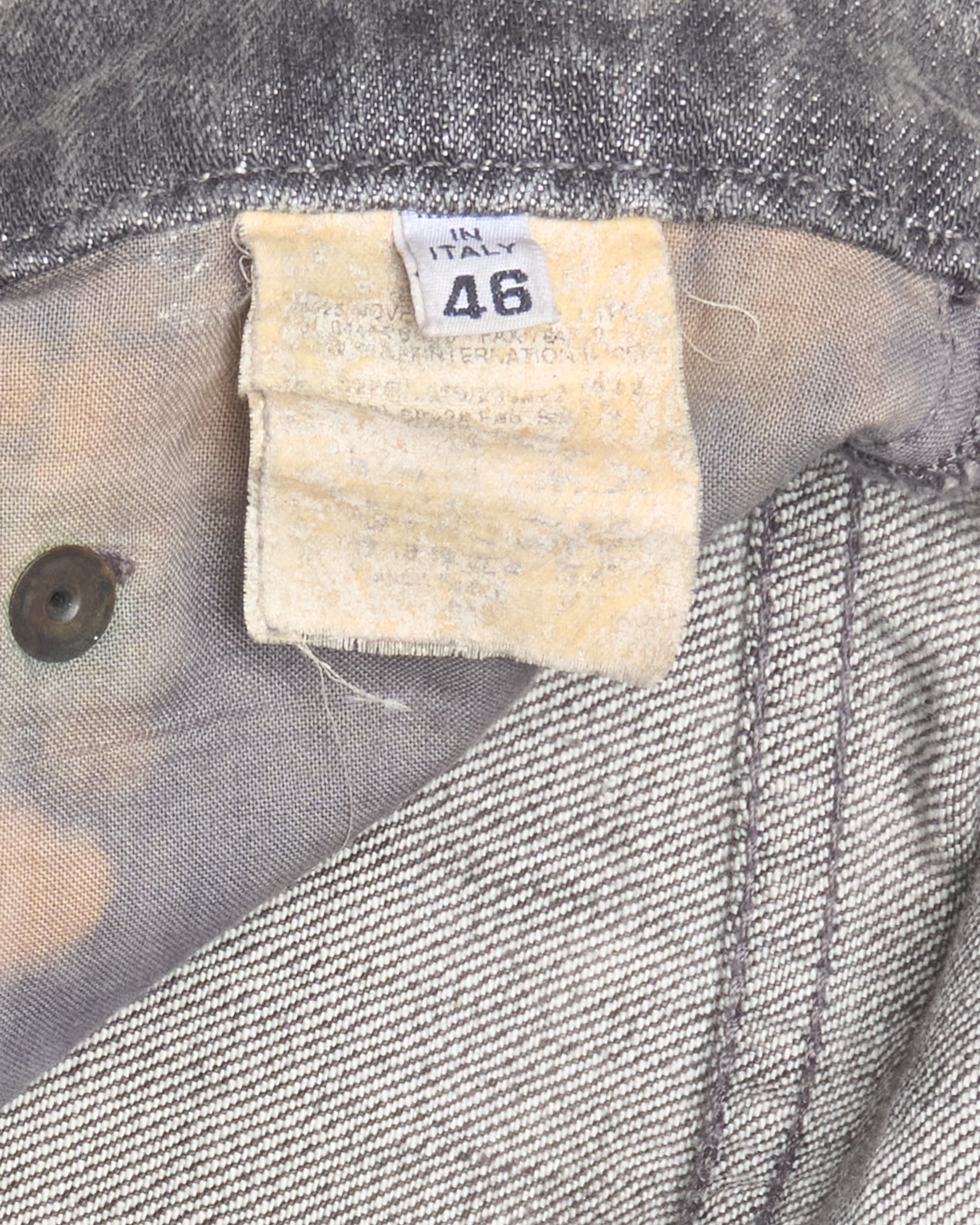 A/W10 Maison Margiela Grey Acid Wash Skinny Denim