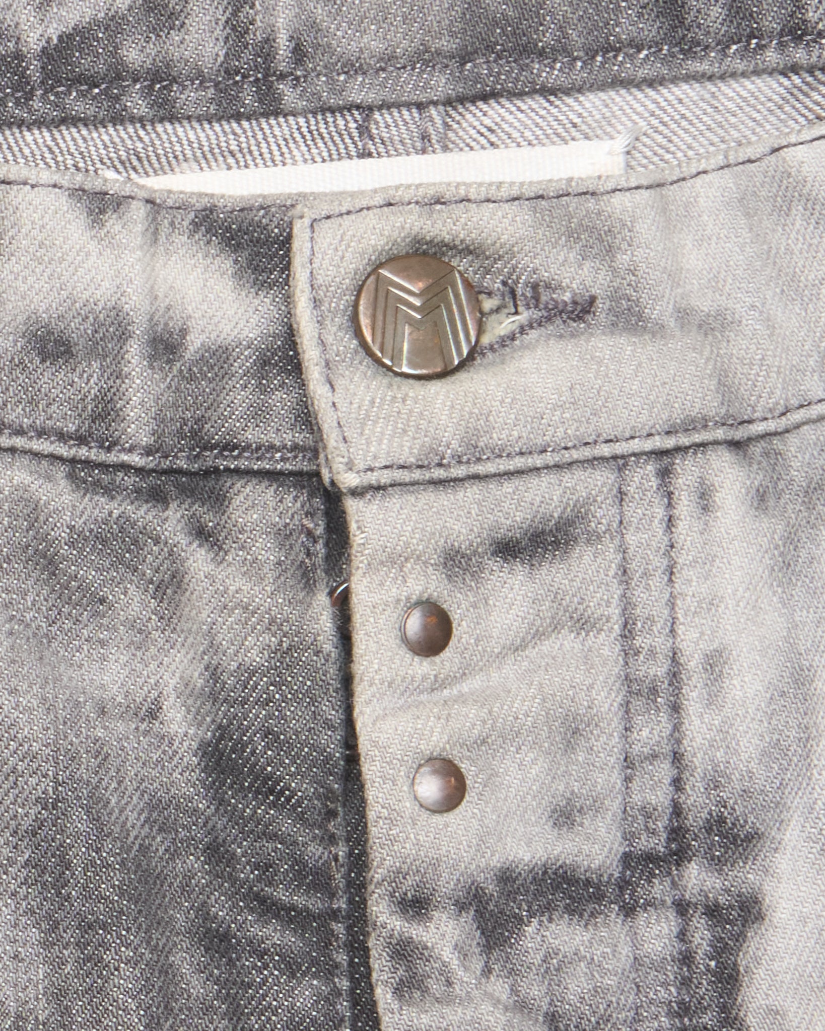 A/W10 Maison Margiela Grey Acid Wash Skinny Denim