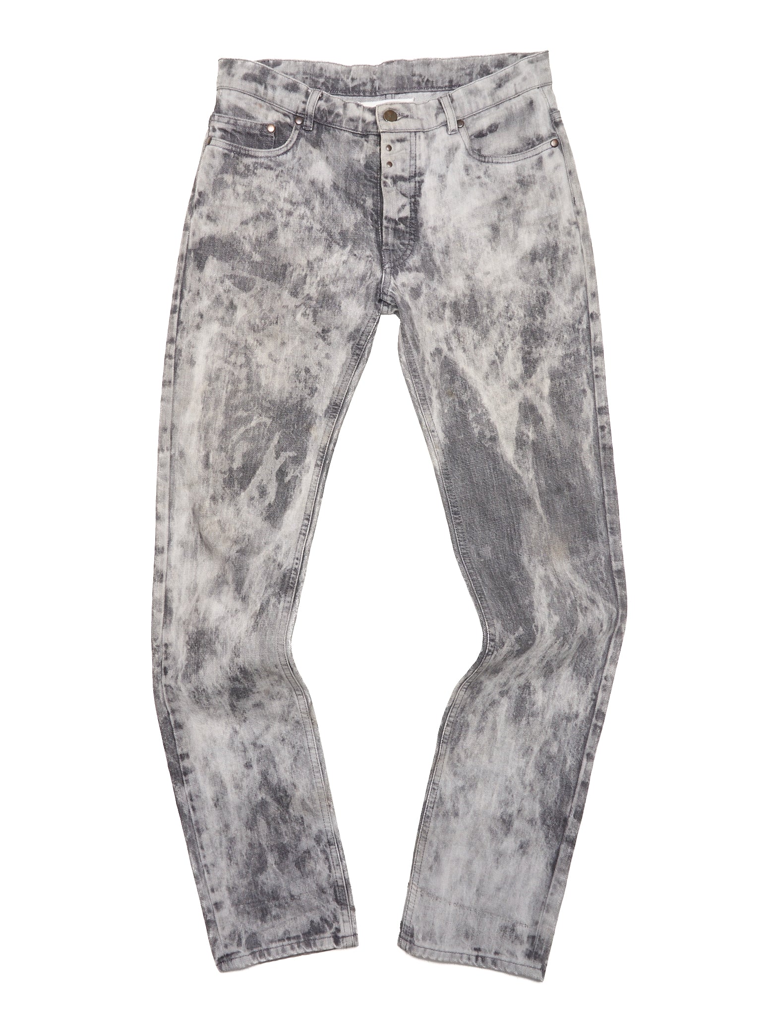 A/W10 Maison Margiela Grey Acid Wash Skinny Denim
