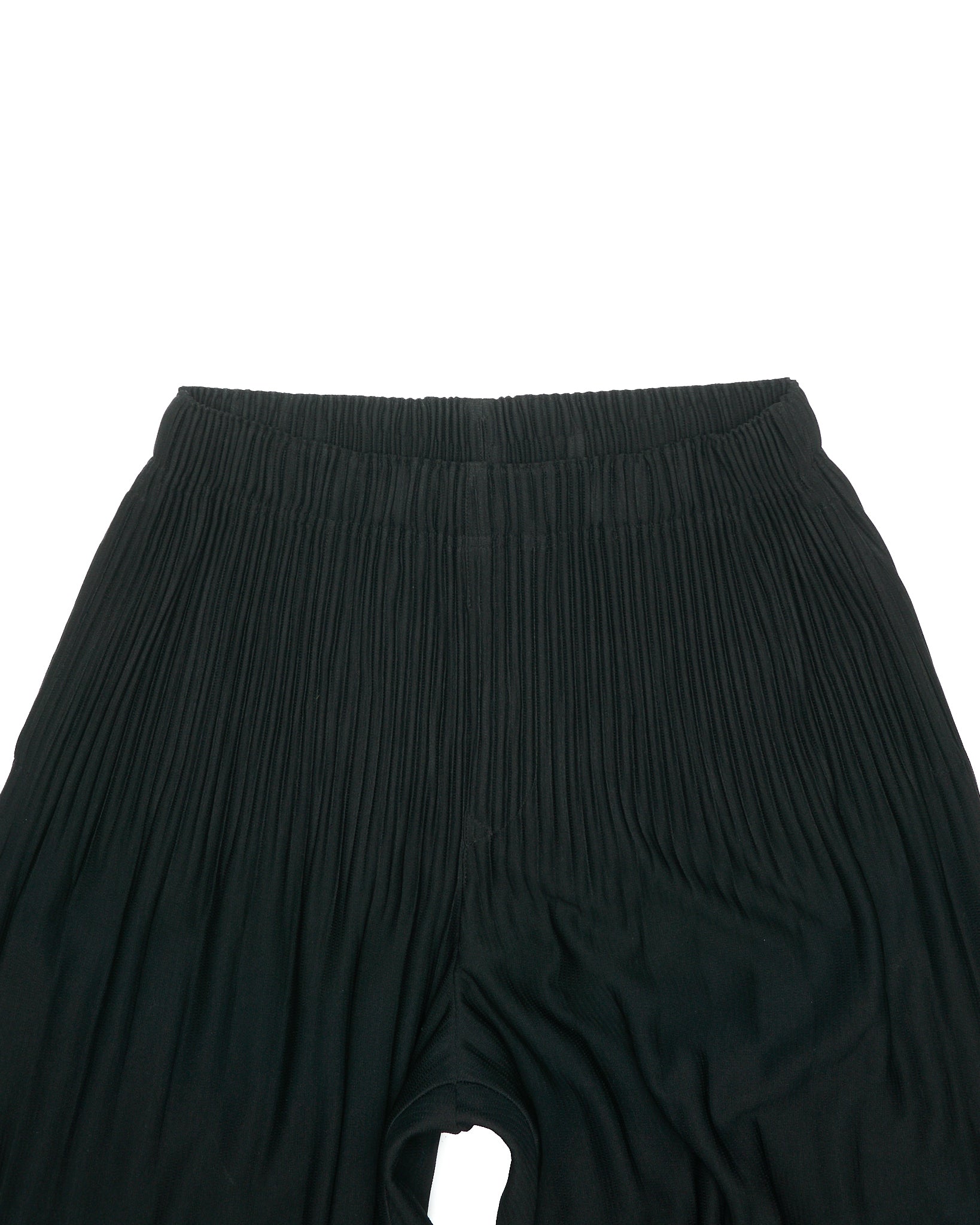 Issey Miyake Homme Plissé Black Cropped Jogger Pleated Pant