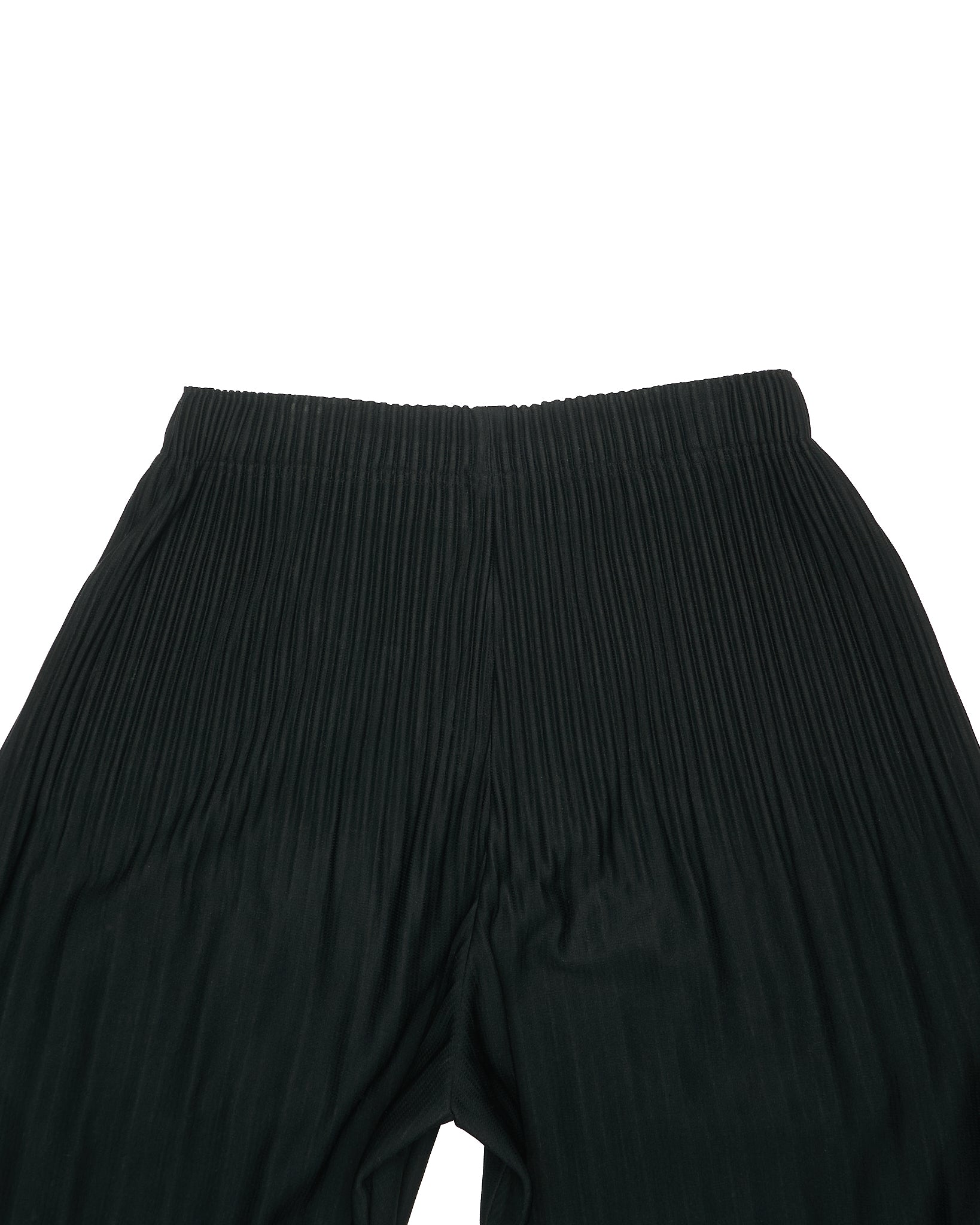 Issey Miyake Homme Plissé Black Cropped Jogger Pleated Pant