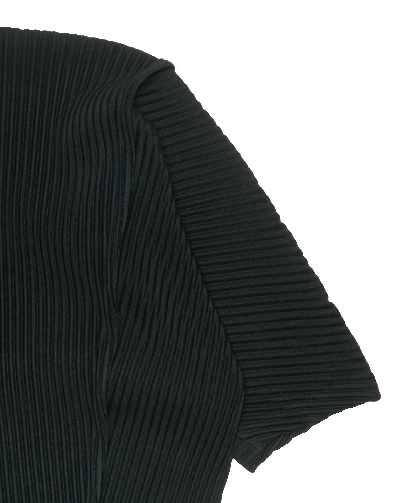 Issey Miyake Homme Plissé Agave Mesh Black 3/4 Length T-Shirt