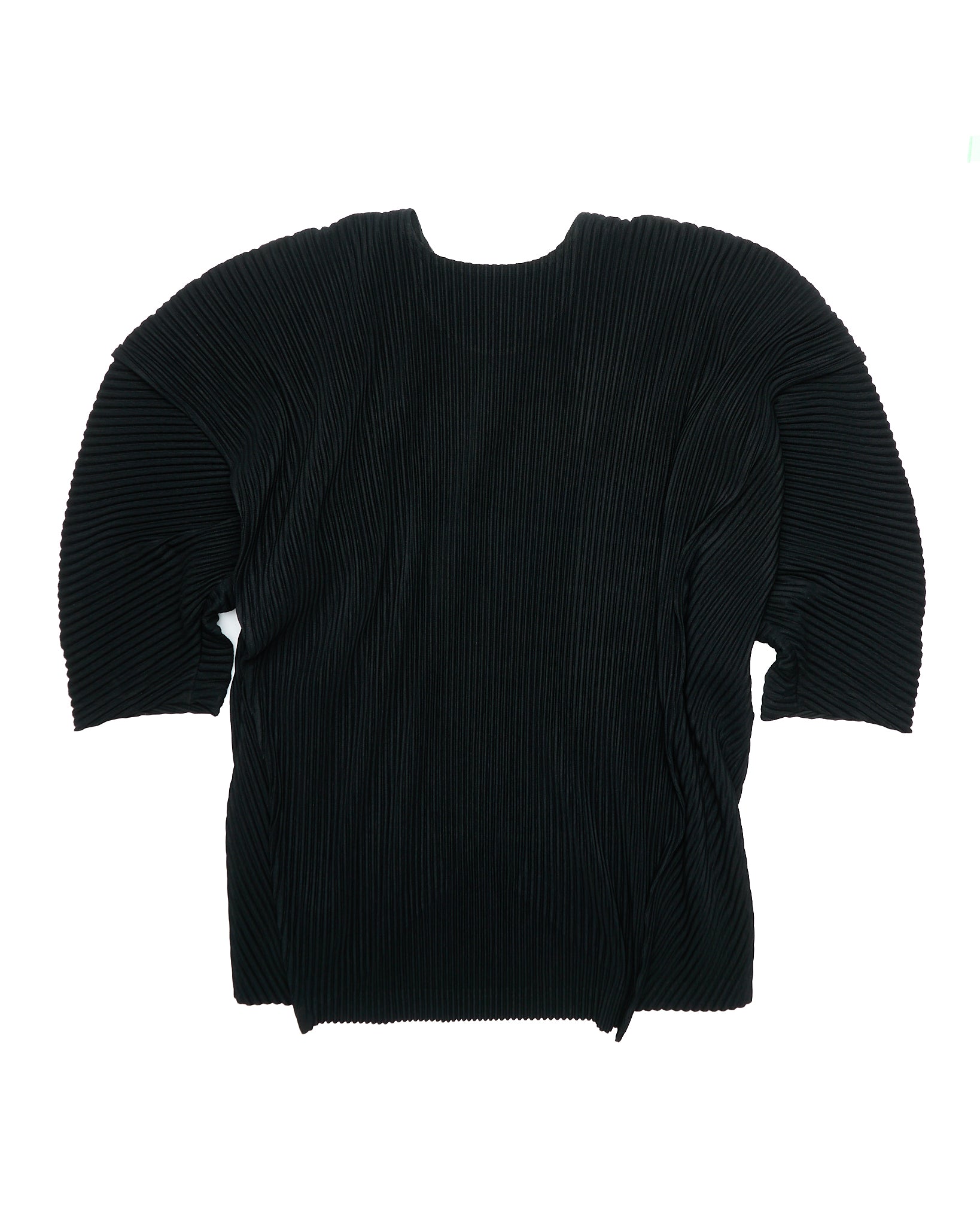 Issey Miyake Homme Plissé Agave Mesh Black 3/4 Length T-Shirt