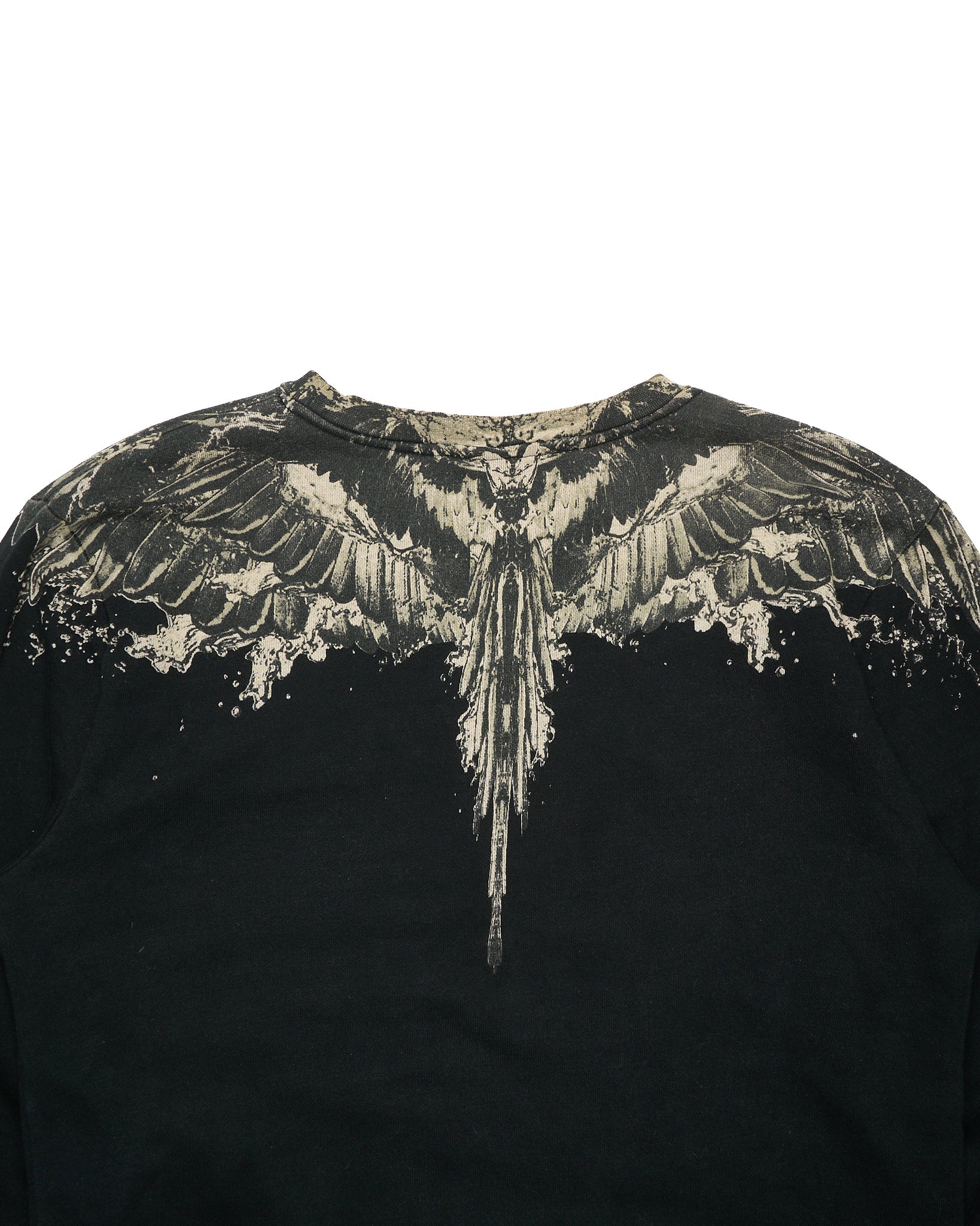 Marcelo Burlon County of Milan Wings Black/Tan Crewneck Sweatshirt