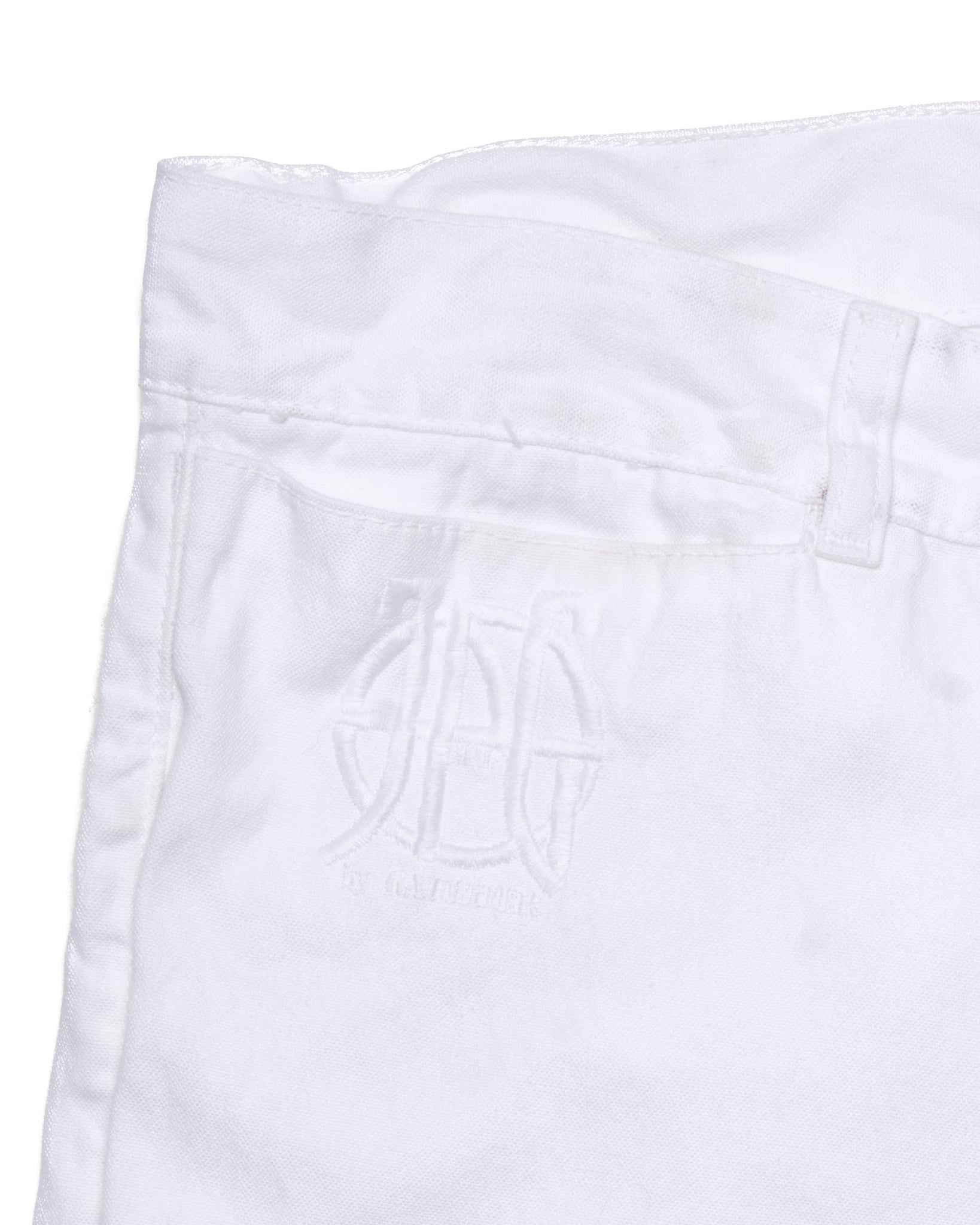 Late 90s JPG by Jean Paul Gaultier White Zipper Pant