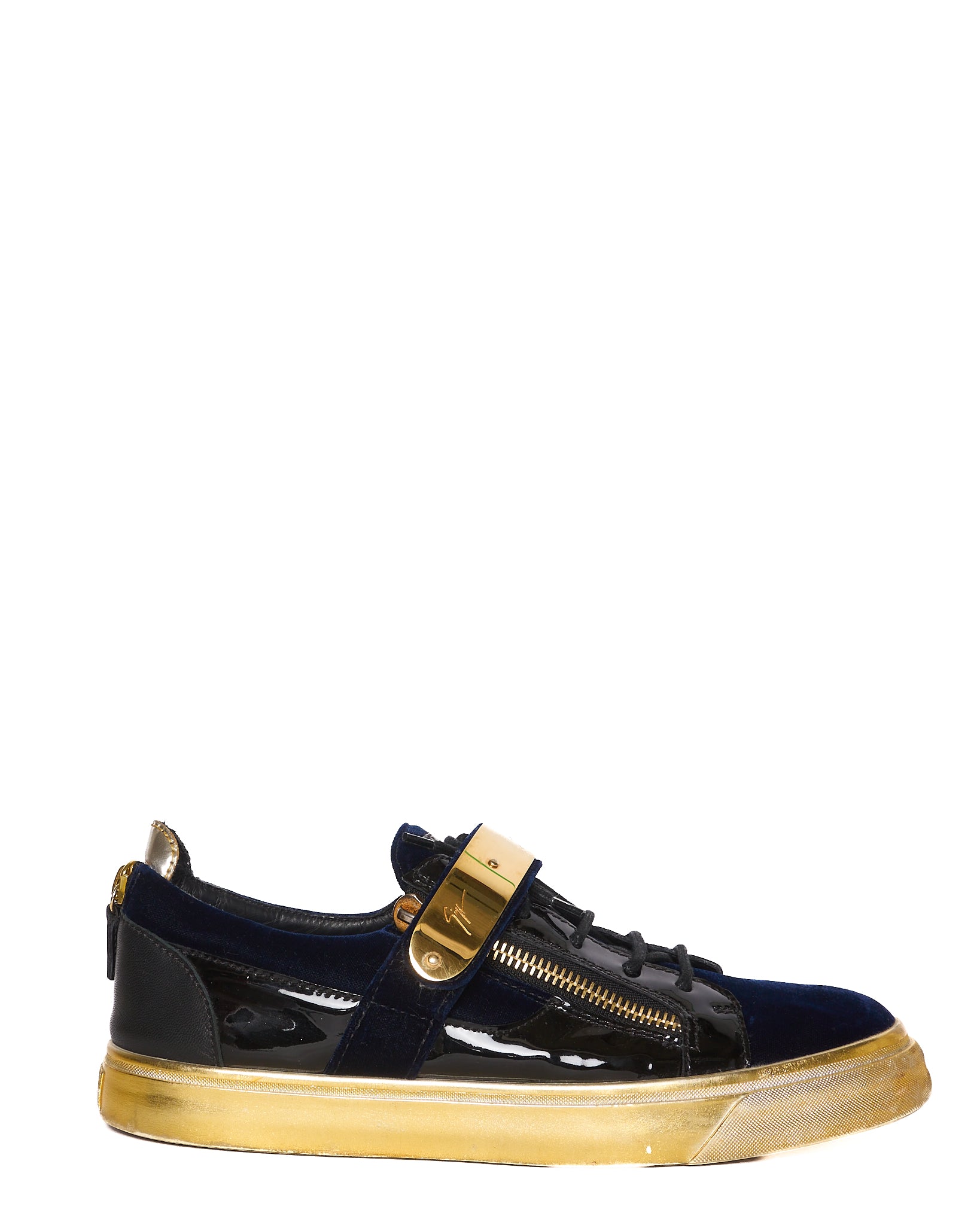 Giuseppe Zanotti Veronica Low-Top Velvet Sneaker
