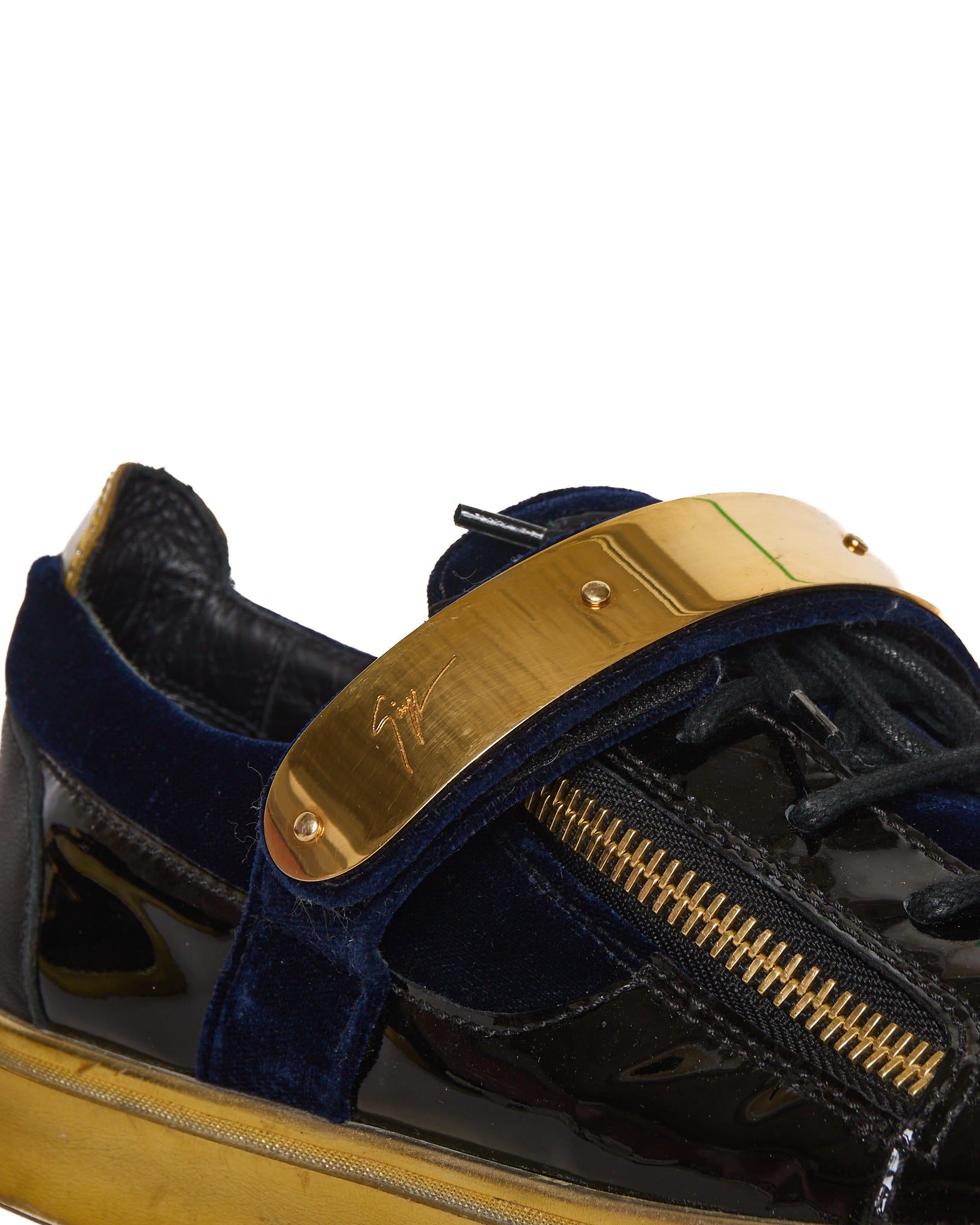 Giuseppe Zanotti Veronica Low-Top Velvet Sneaker
