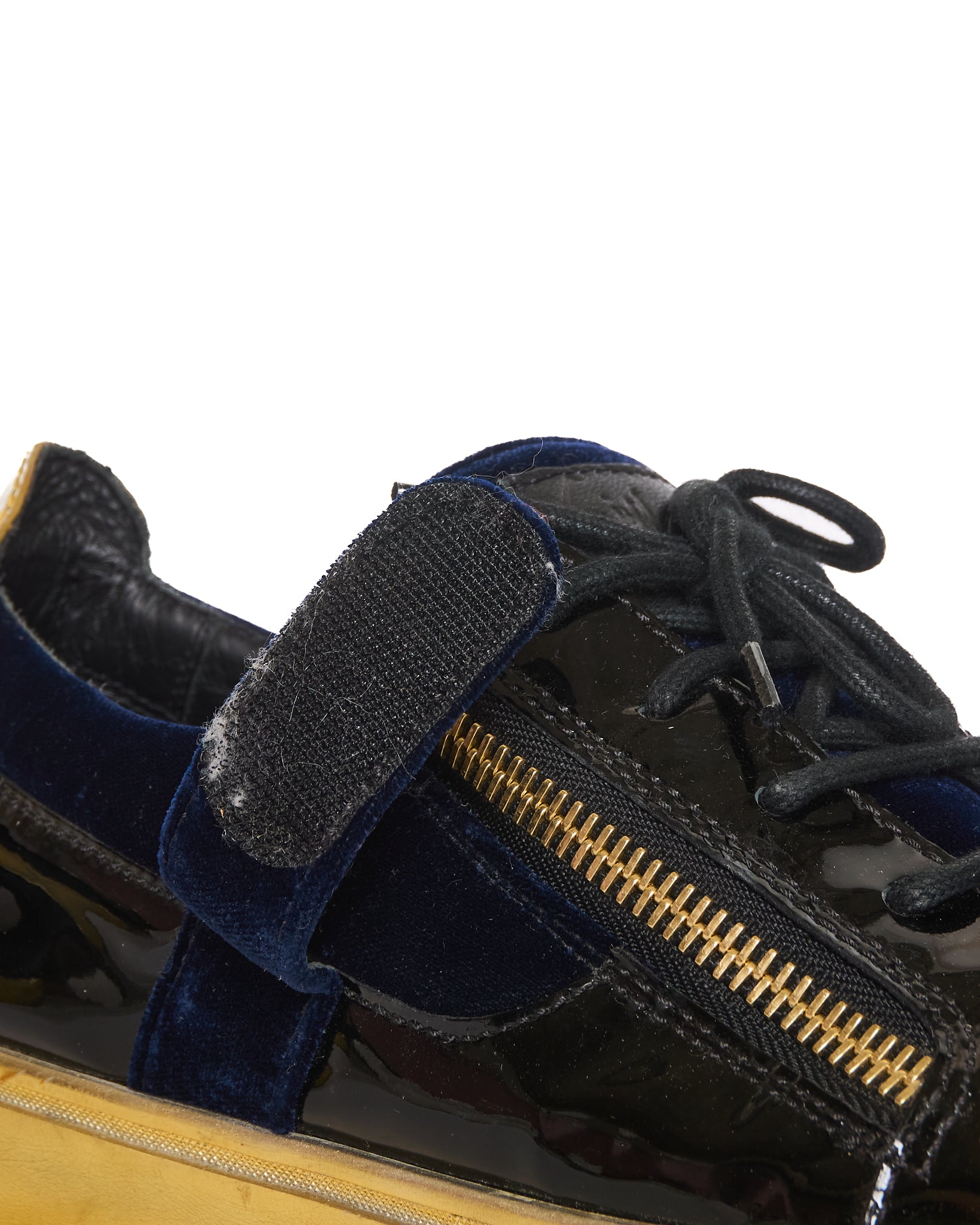 Giuseppe Zanotti Veronica Low-Top Velvet Sneaker
