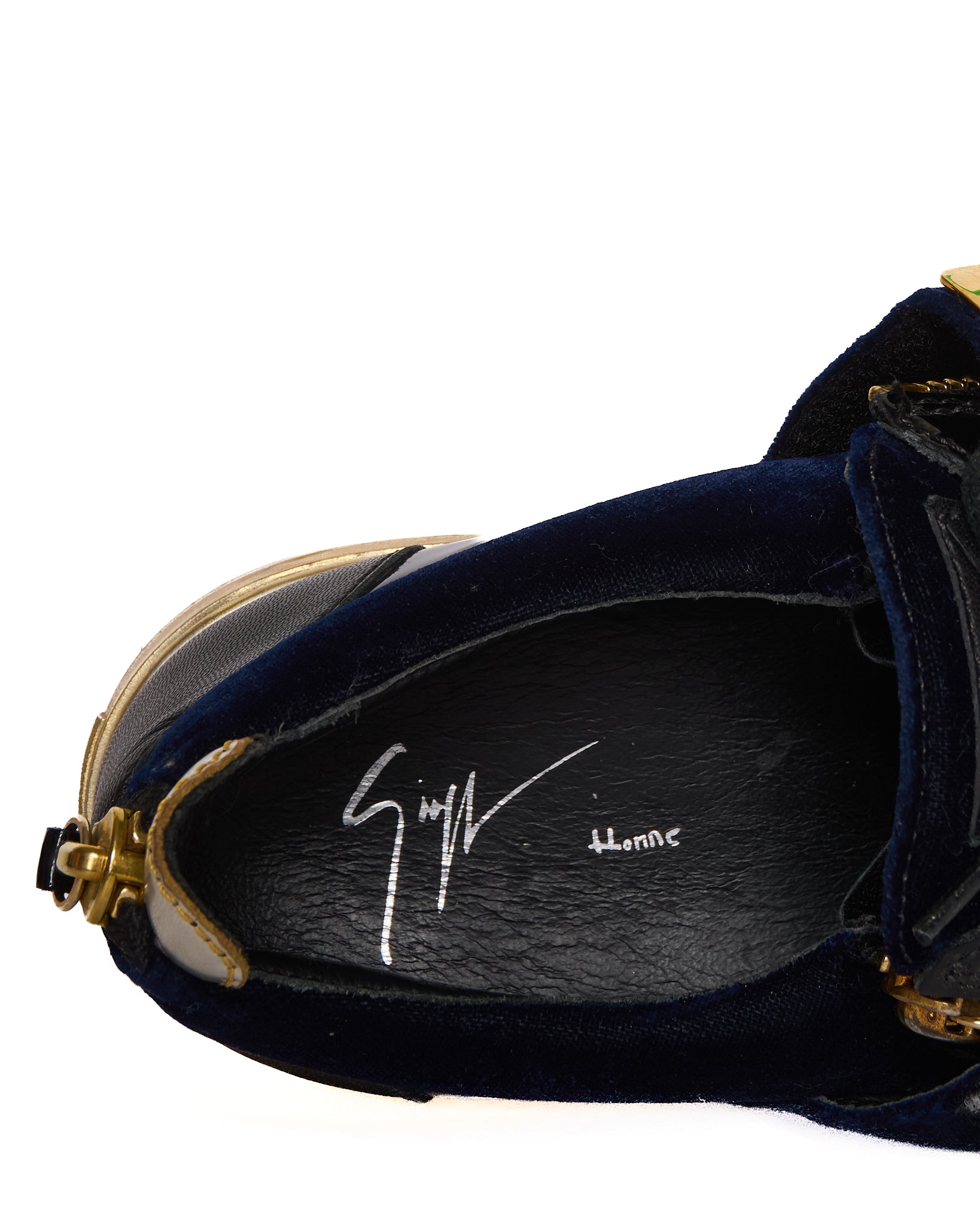 Giuseppe Zanotti Veronica Low-Top Velvet Sneaker