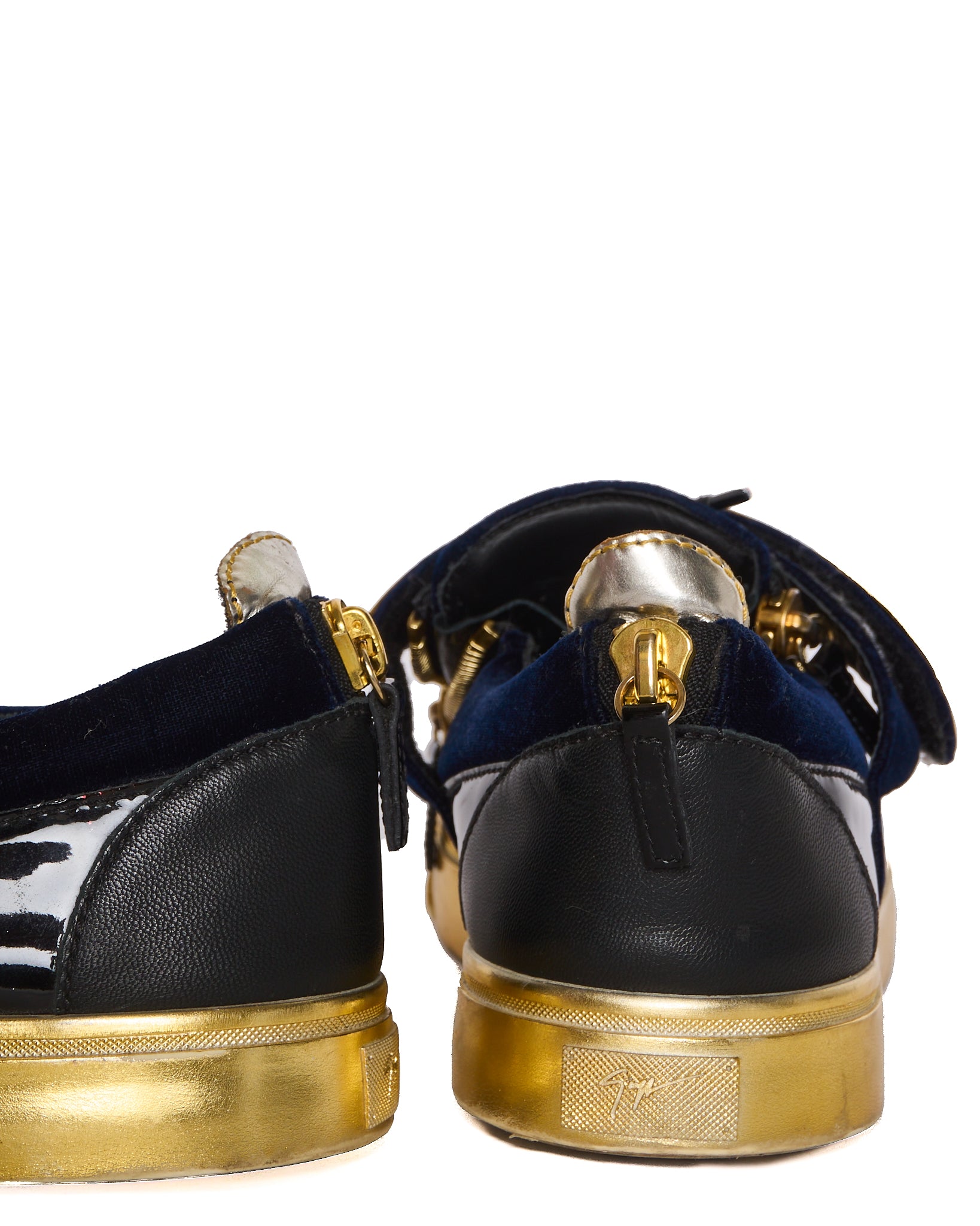 Giuseppe Zanotti Veronica Low-Top Velvet Sneaker