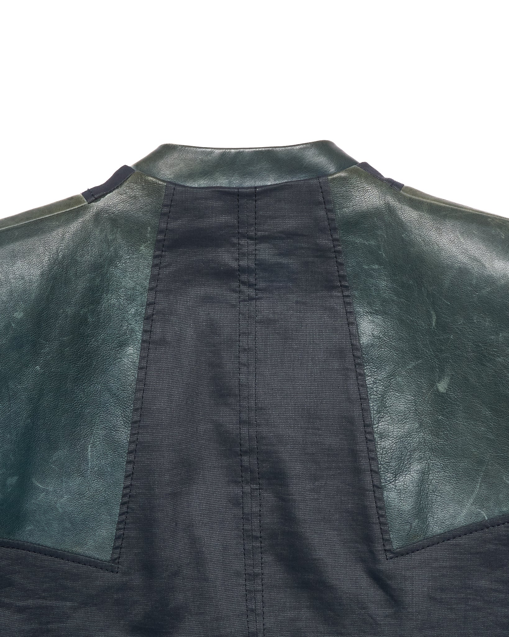 2010s Helmut Lang Leather Accent Panel Blazer