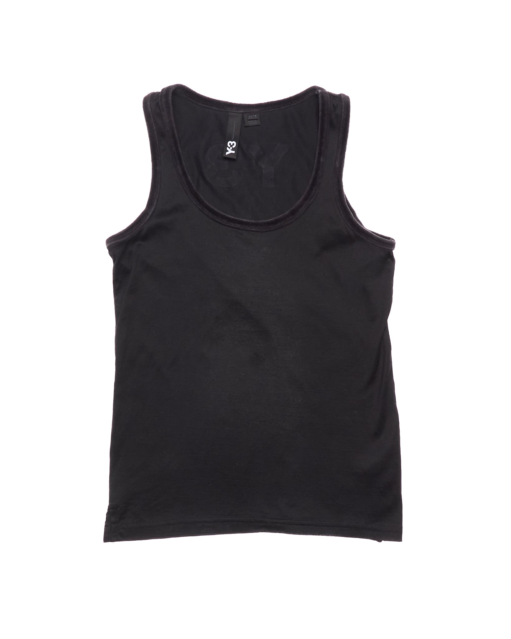 Y-3 by Yohji Yamamoto Black Cotton Tank Top