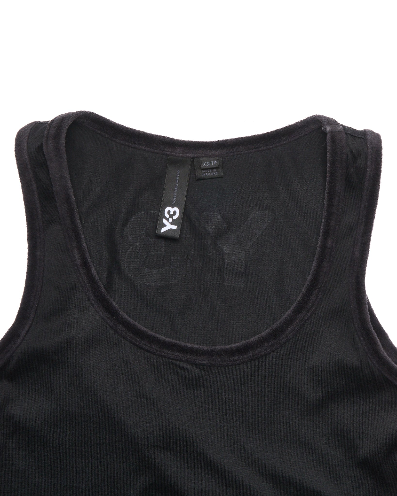 Y-3 by Yohji Yamamoto Black Cotton Tank Top